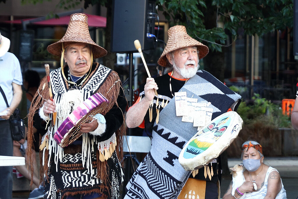 Indigenous drummers on National Indigenous Peoples Day 