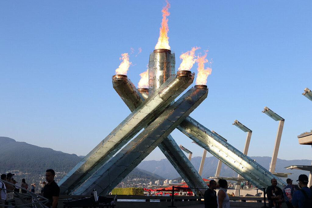 Olympic Cauldron at Jack Poole Plaza