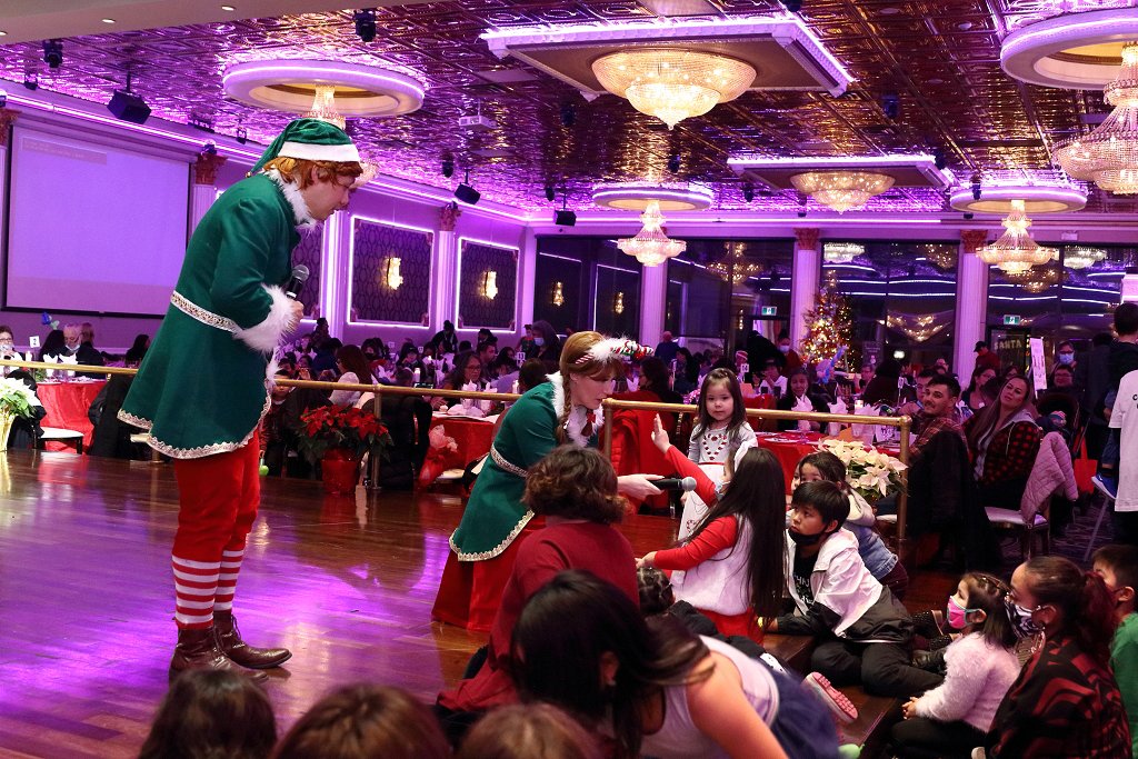 Elves at holiday event