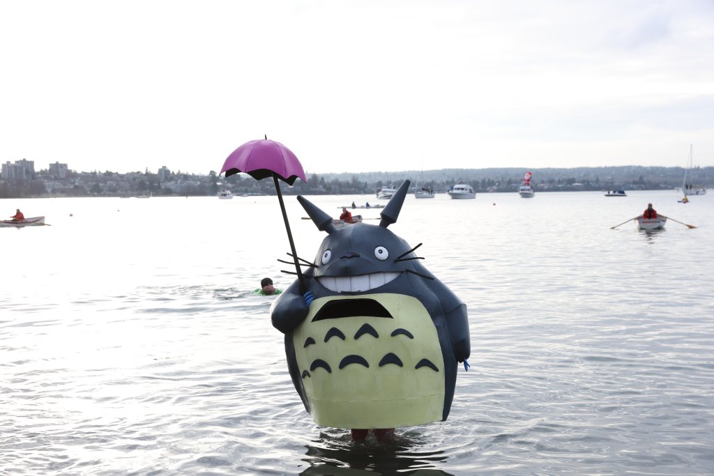 Totoro at Polar Bear Swim