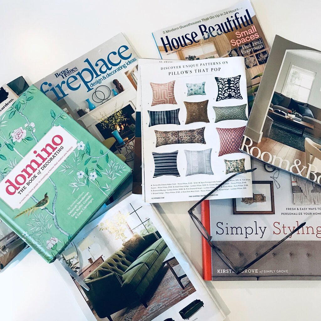 We love to get our clients involved and encourage them to envision what they want their home to look like! 🤩

For this client we brought some design books and furniture catalogs for her browse through while we assessed her needs.

We talked about he