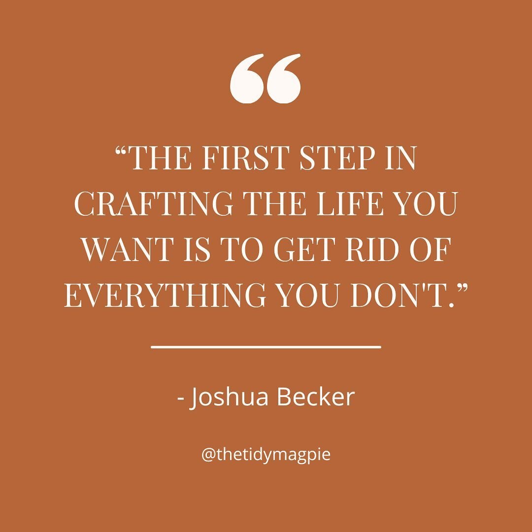 &quot;The first step in crafting the life you want is to get rid of everything you don't.&quot; - Joshua Becker

We agree with Joshua on this one! 🙌 In the comments, share something that made you feel better once you got rid of it.
.
.
.
.
#thetidym