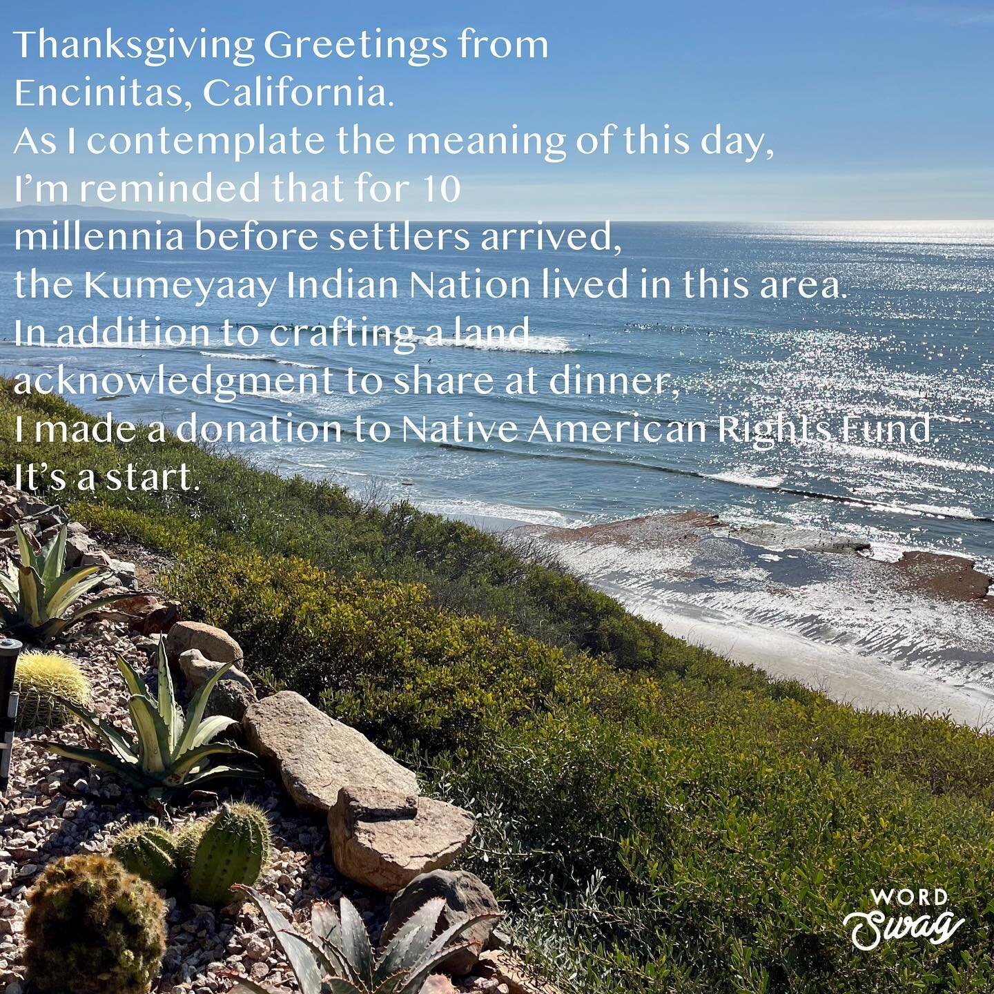 Wishing you and yours a peaceful Thanksgiving Day. 

Yesterday my mom and I visited the meditation gardens of the Self Realization Fellowship in Encinitas. We learned about Yogananda and the temple. Also enjoyed the sounds of waves, birds and ponds. 
