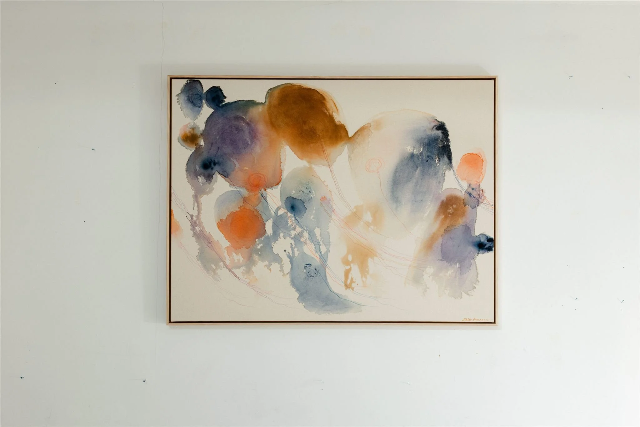 in the crystal, in the creek — 36" x 48"