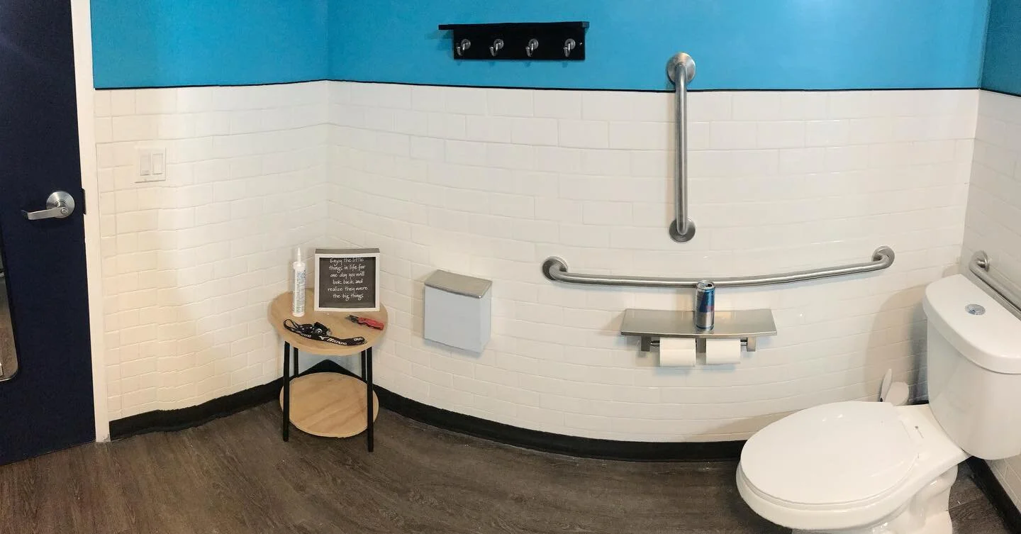 Just finished up this wall tile project for @stretchlablakepleasant - swipe to see the before pictures 👉🏼 

Huge congratulations to my wife @___beccs___ and her team at @stretchlablakepleasant for officially opening up their studio! 🙌🏼

#contract