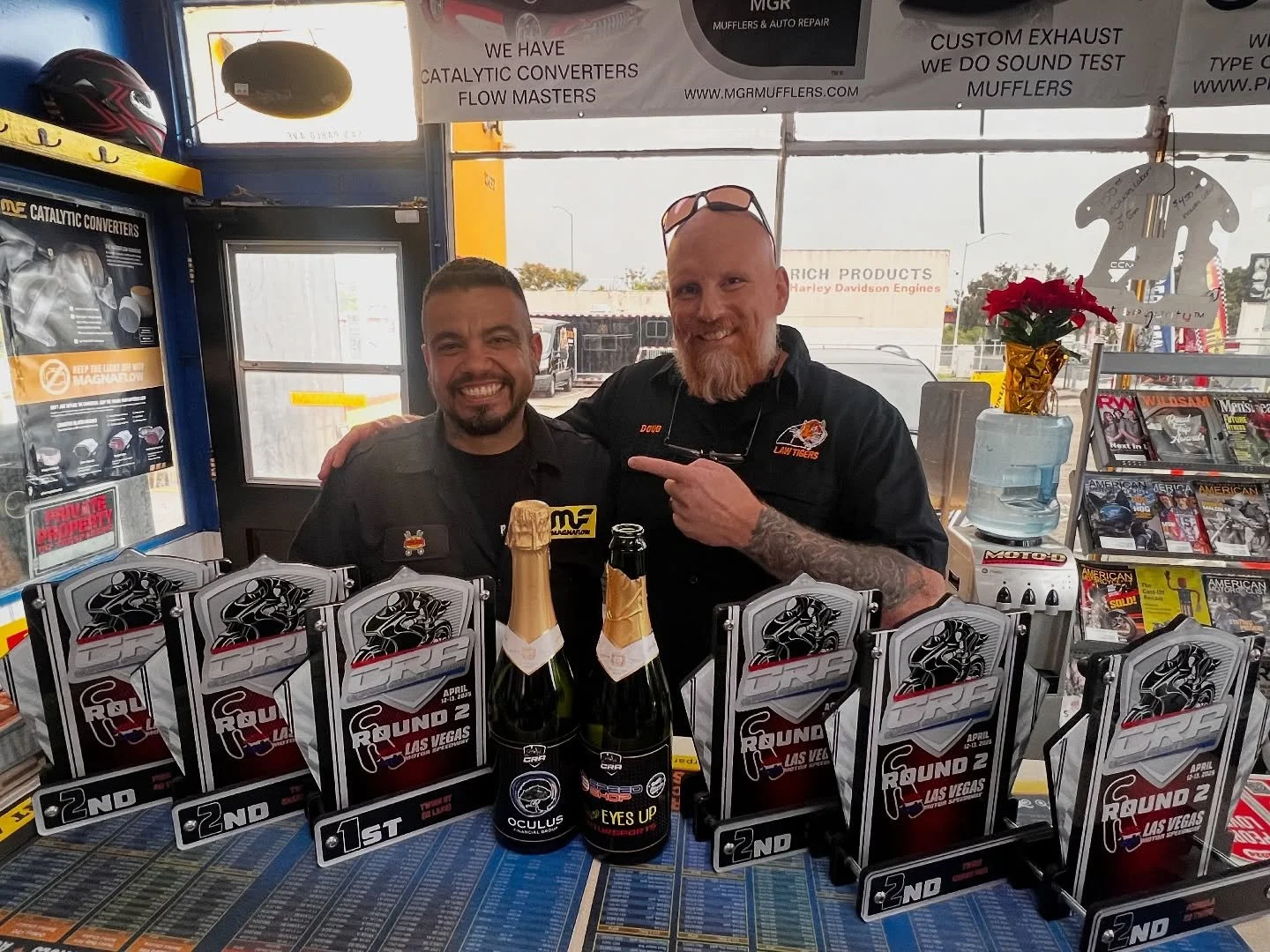 We are back in the office from the race weekend and were delighted to have a visit from @doug_ripz337 with @lawtigersnorcal They are not just one of our main sponsor but a great friend. It was wonderful to share a recap of the enjoyable weekend we ex