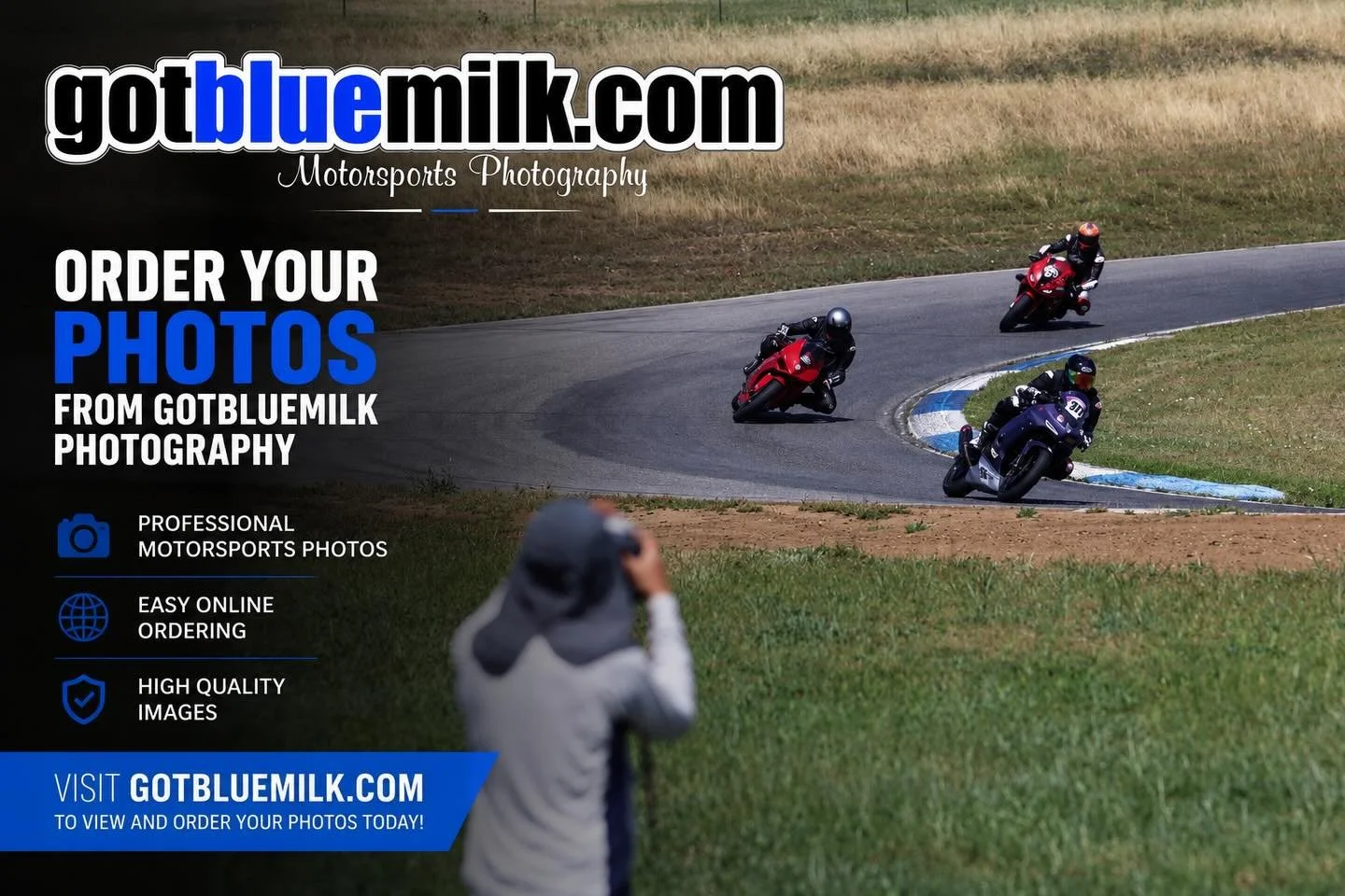 🏁🔥 DON&rsquo;T JUST RIDE IT&hellip; RELIVE IT. 🔥🏁

Your best lap, your knee-down moment, that perfect pass&hellip; @gotbluemilk is trackside capturing it all! 📸🎥

✅ Professional on-track photography
✅ Epic slow motion videos
✅ High quality acti