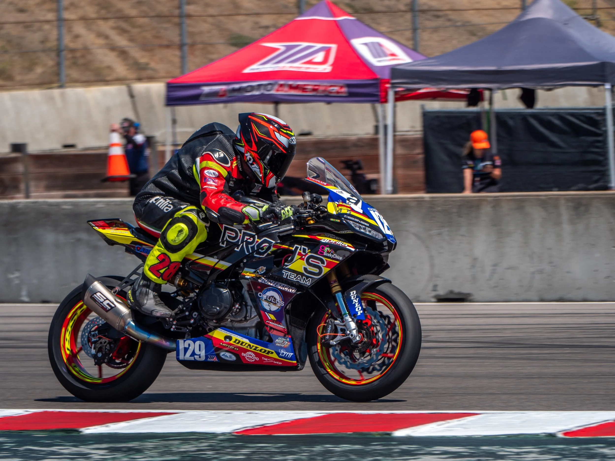 Jose Flores Racing with MotoAmerica in Weather Tech Laguna Seca finishing top 11 in Twin Cups