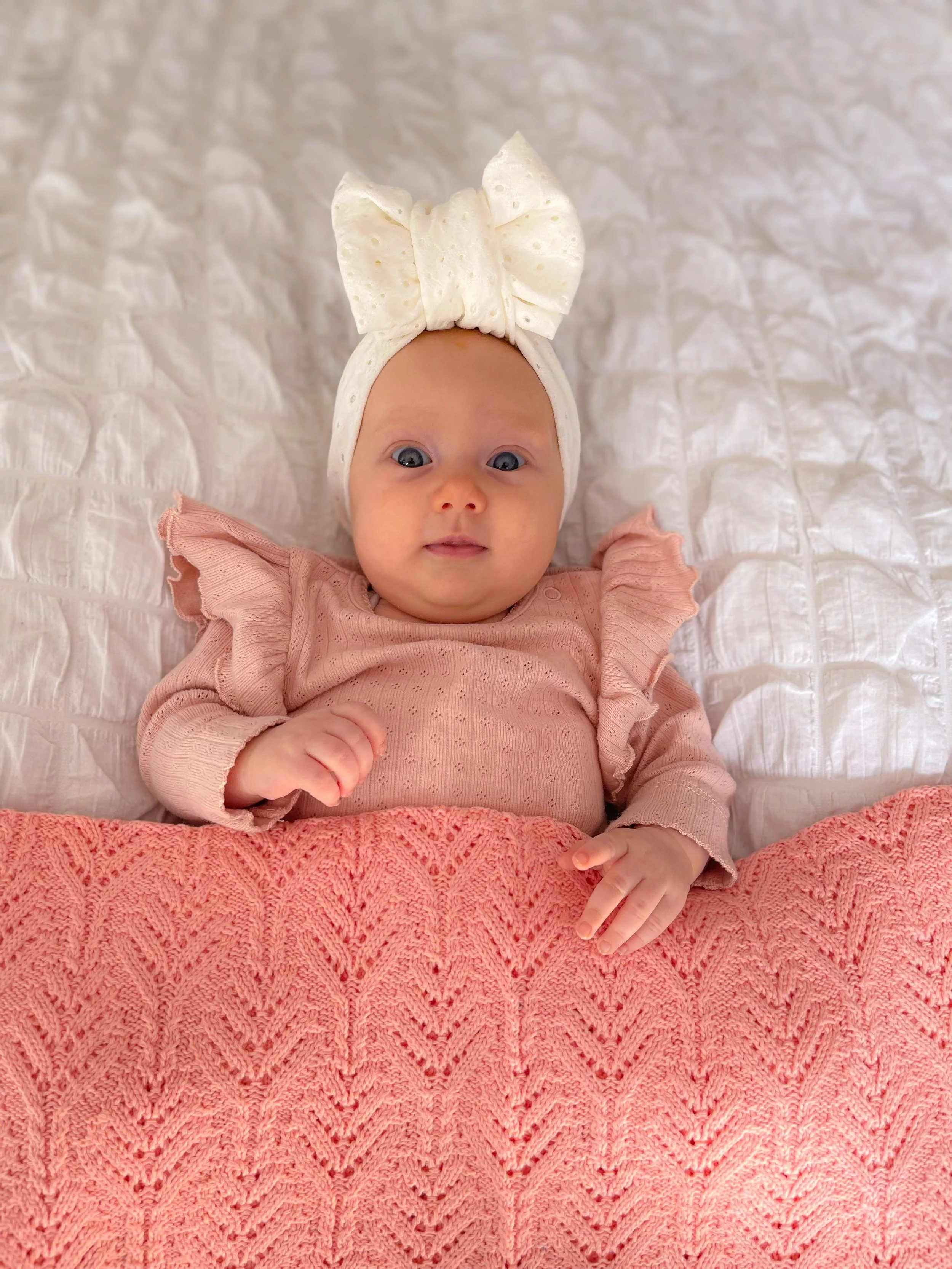 Betty Pink Crochet Blanket — Laci Kay Collective