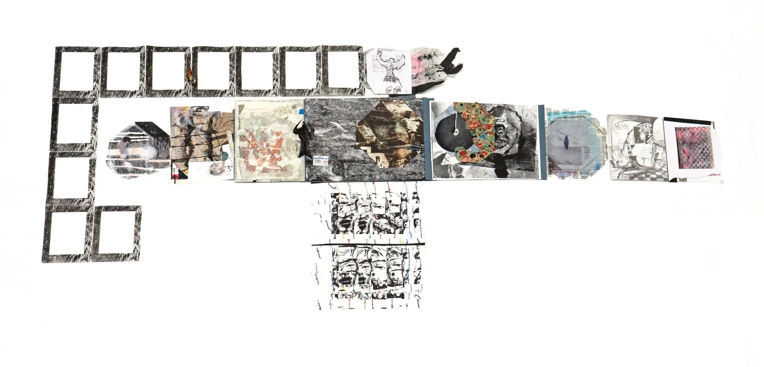 hopscotch, artists' books, archives, drawings, printmaking, installation, Slavko Djuric