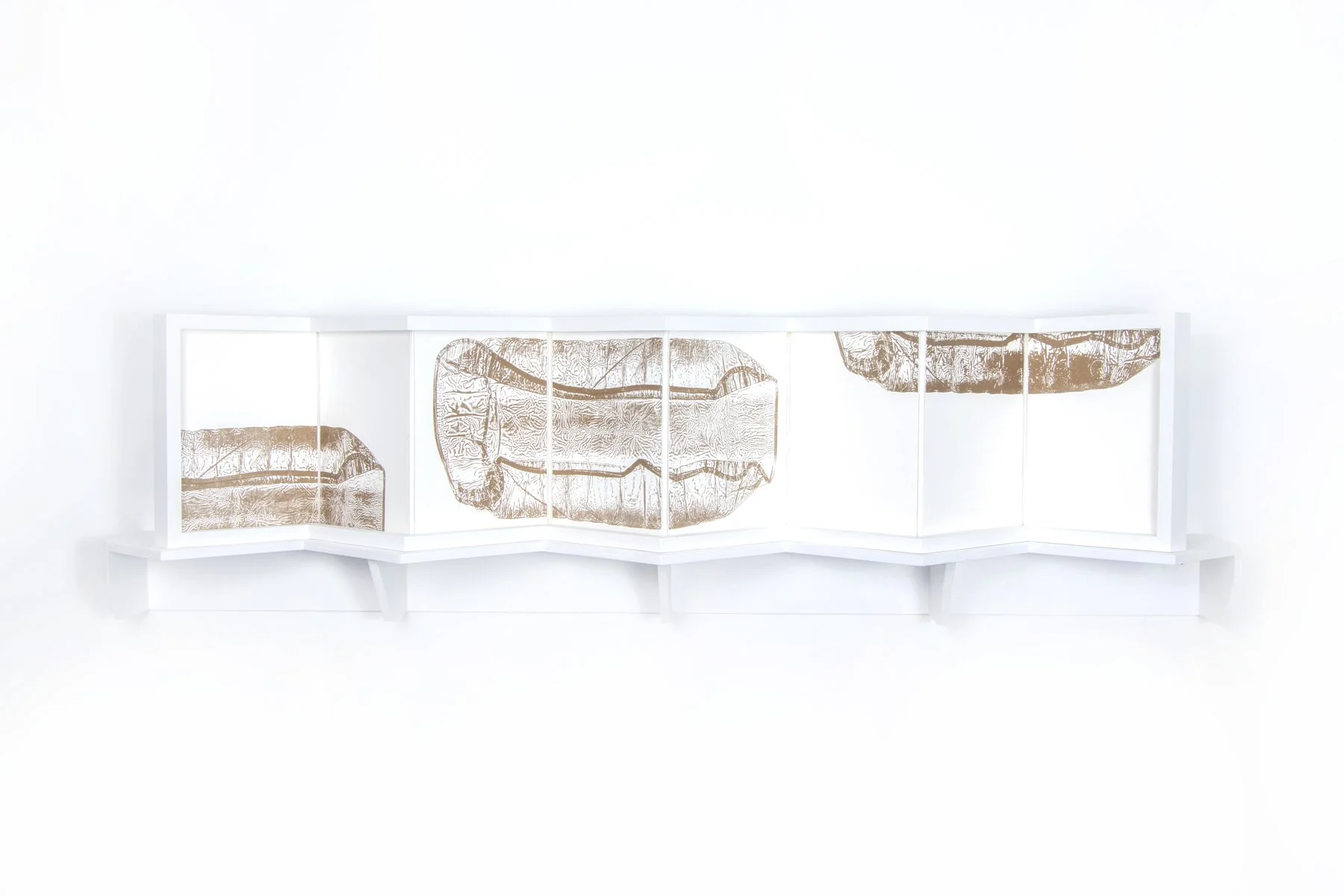 Always, The Book of Always, unique object, accordion book, framed book, zig-zag frame