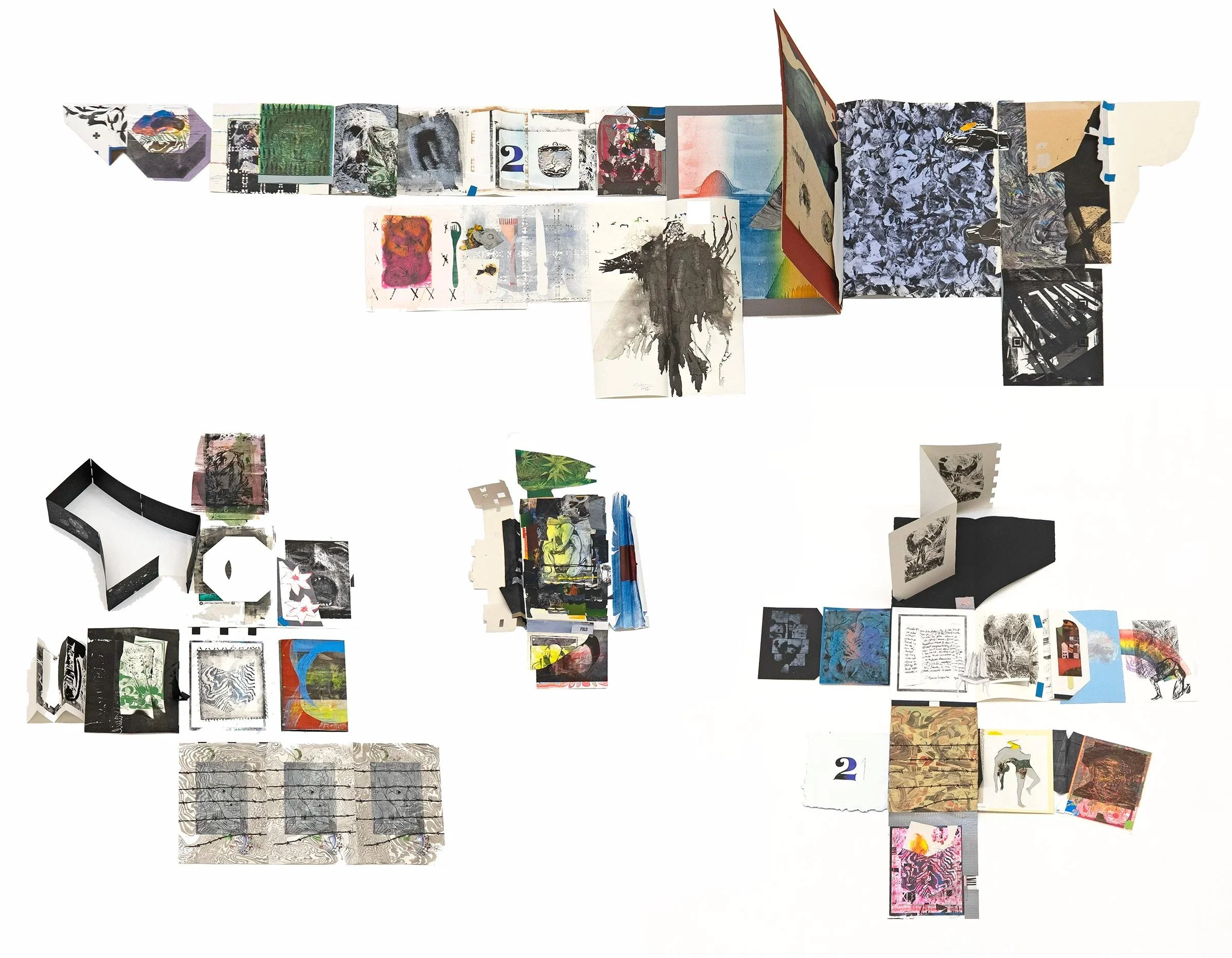 hopscotch, artists' books, archives, drawings, printmaking, installation, Slavko Djuric