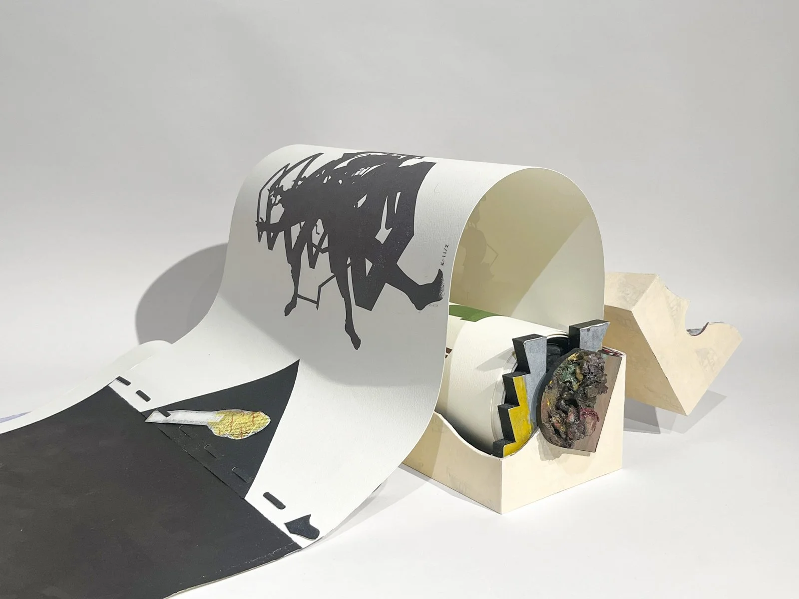 Paradajz Lost, installation of 12 scrolls, waves, talas, Zrenjanin, Slavko Djuric, NYC