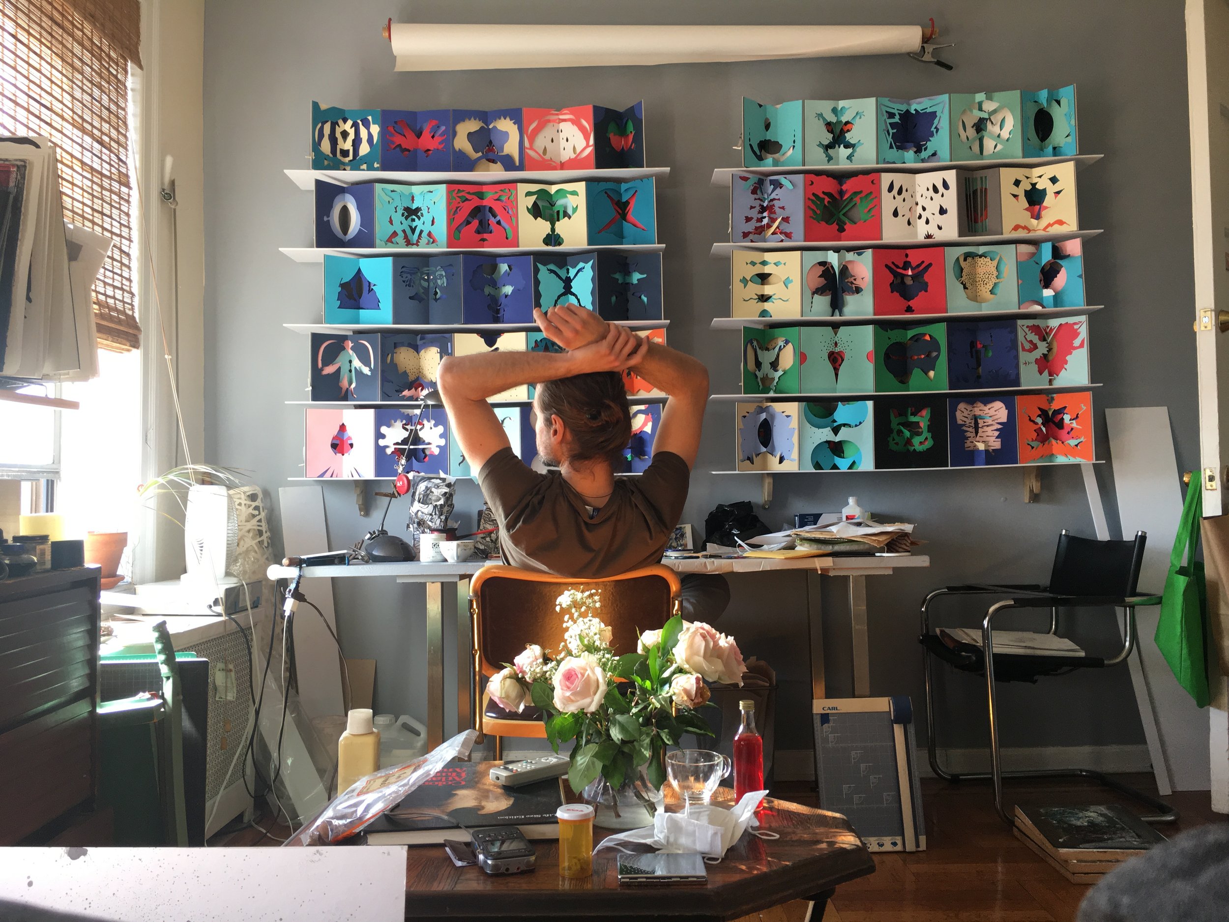 Homeland Insecurity, artists' books, home, studio, installation