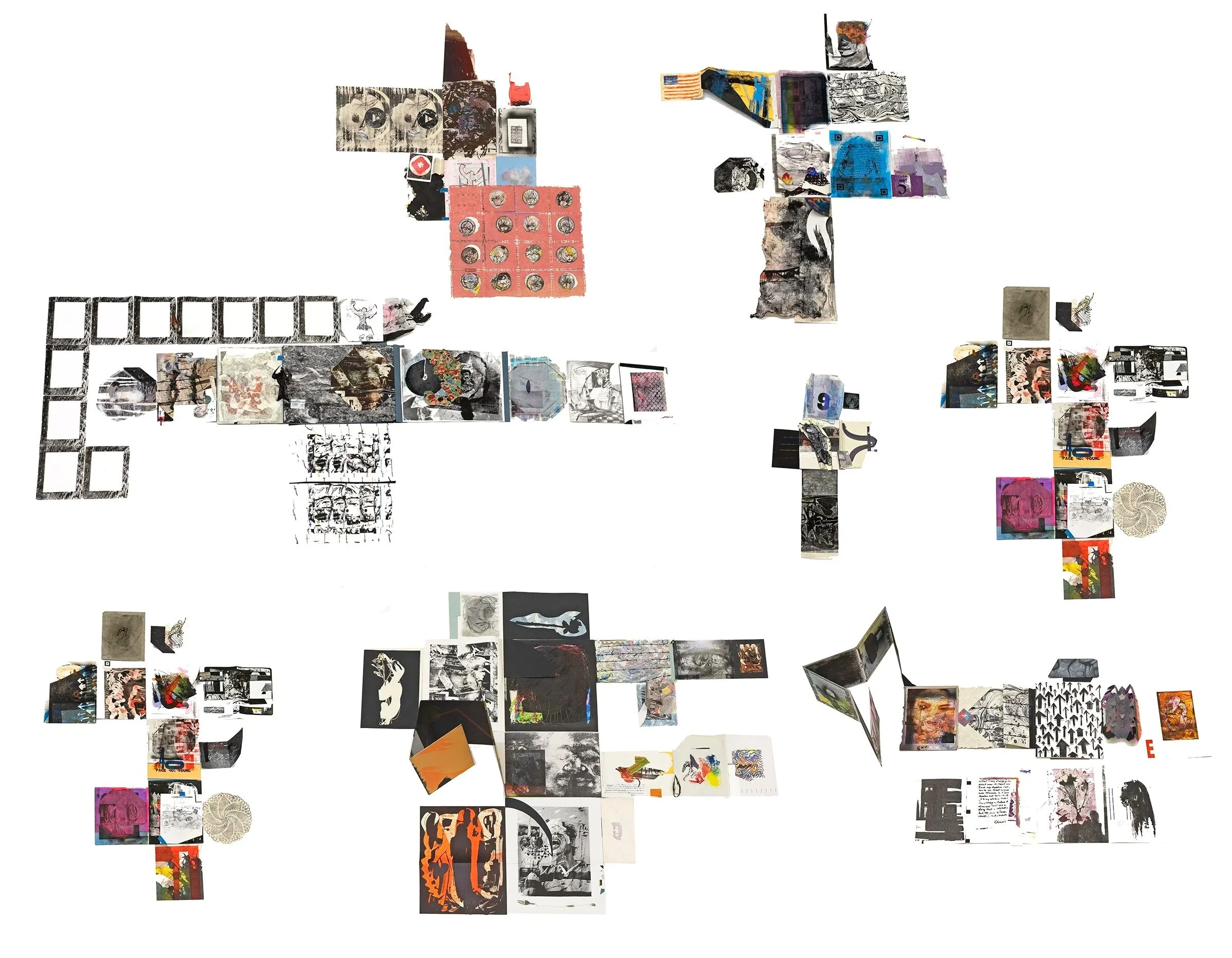 hopscotch, artists' books, archives, drawings, printmaking, installation, Slavko Djuric