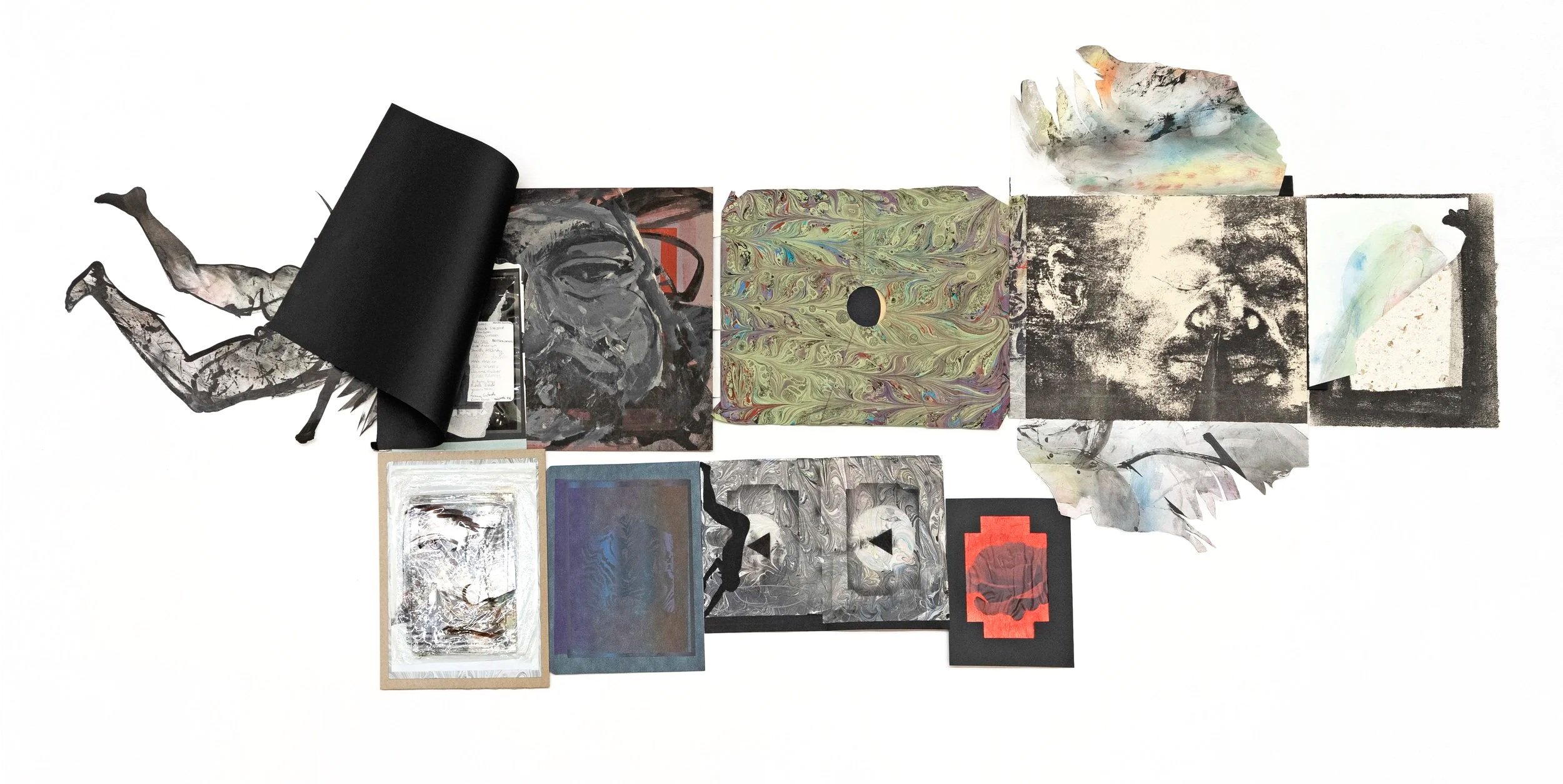 hopscotch, artists' books, archives, drawings, printmaking, installation, Slavko Djuric