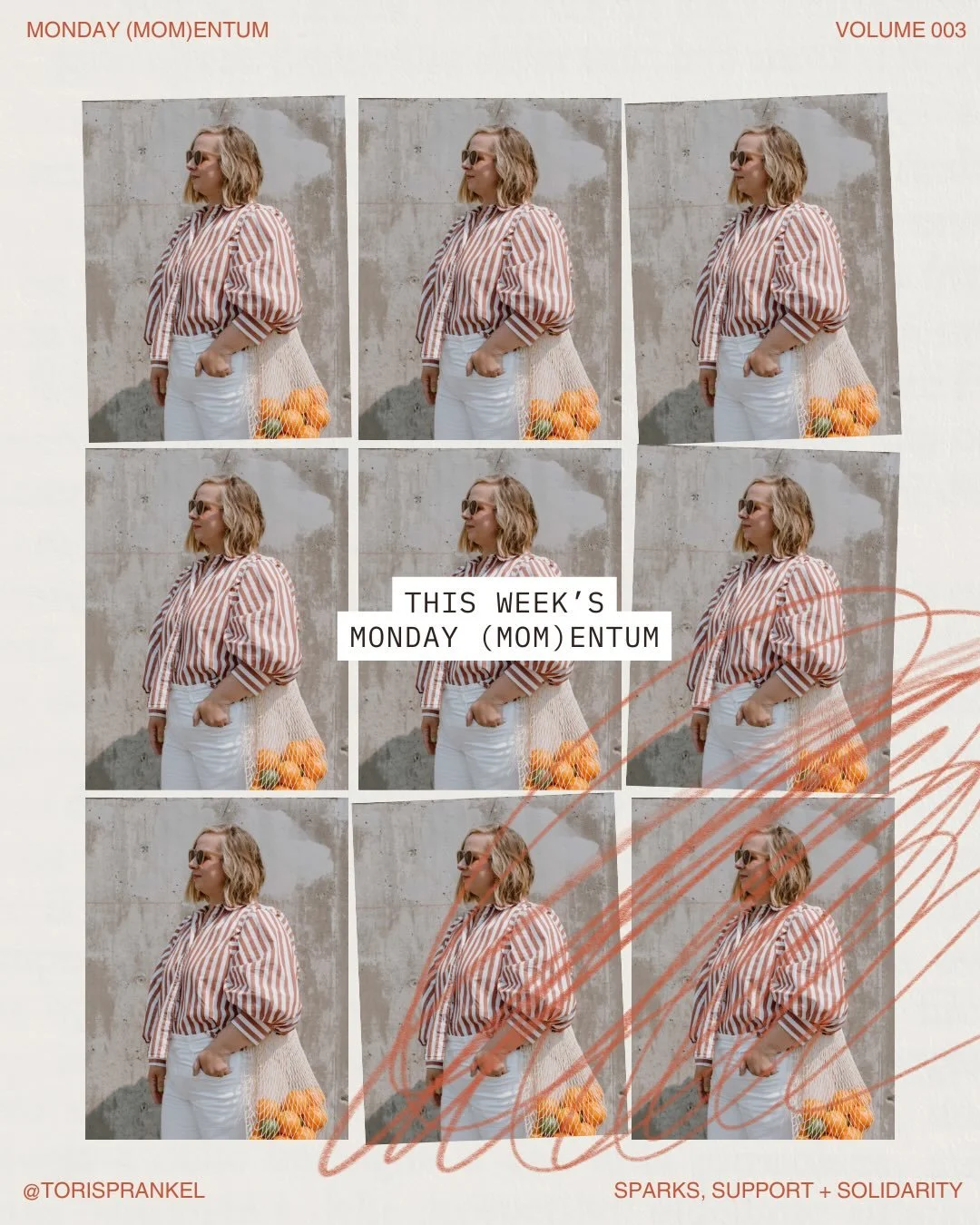 (pretend it&rsquo;s monday) 

✨ YOUR MONDAY (MOM)ENTUM ✨
(hop on the email list in my bio)

These weekly posts (that also land in your inbox!) are a soft start, a reset or recalibration, to help
spark some inspiration, offer support, and often solida