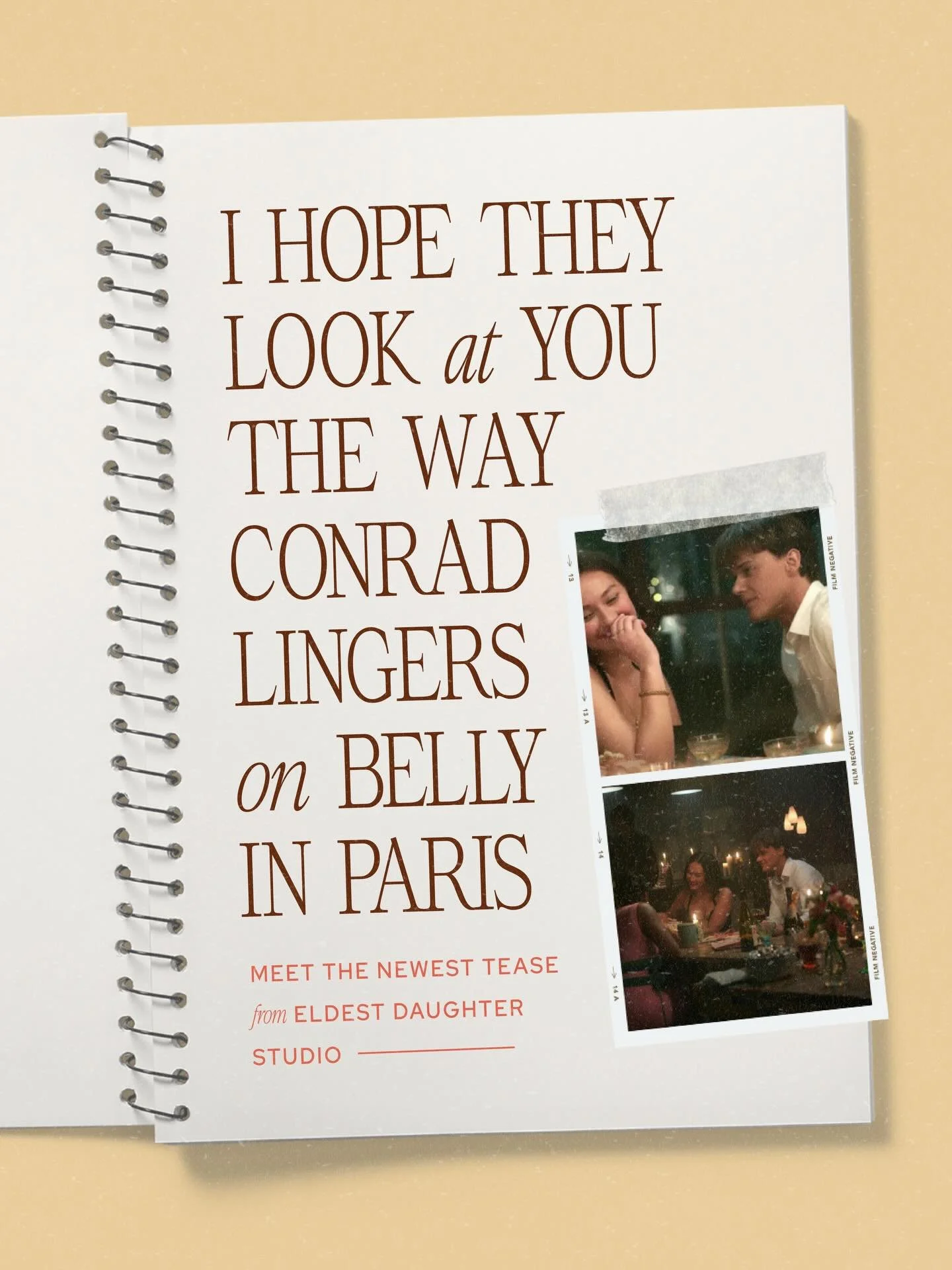 This version of Belly is my favorite. 🥐

She&rsquo;s the most confident, grown-up, sure of herself. Paris was a major transformation for her&mdash;one that I relate to so much.

She&rsquo;s no longer defined by who she&rsquo;s interested in and now 
