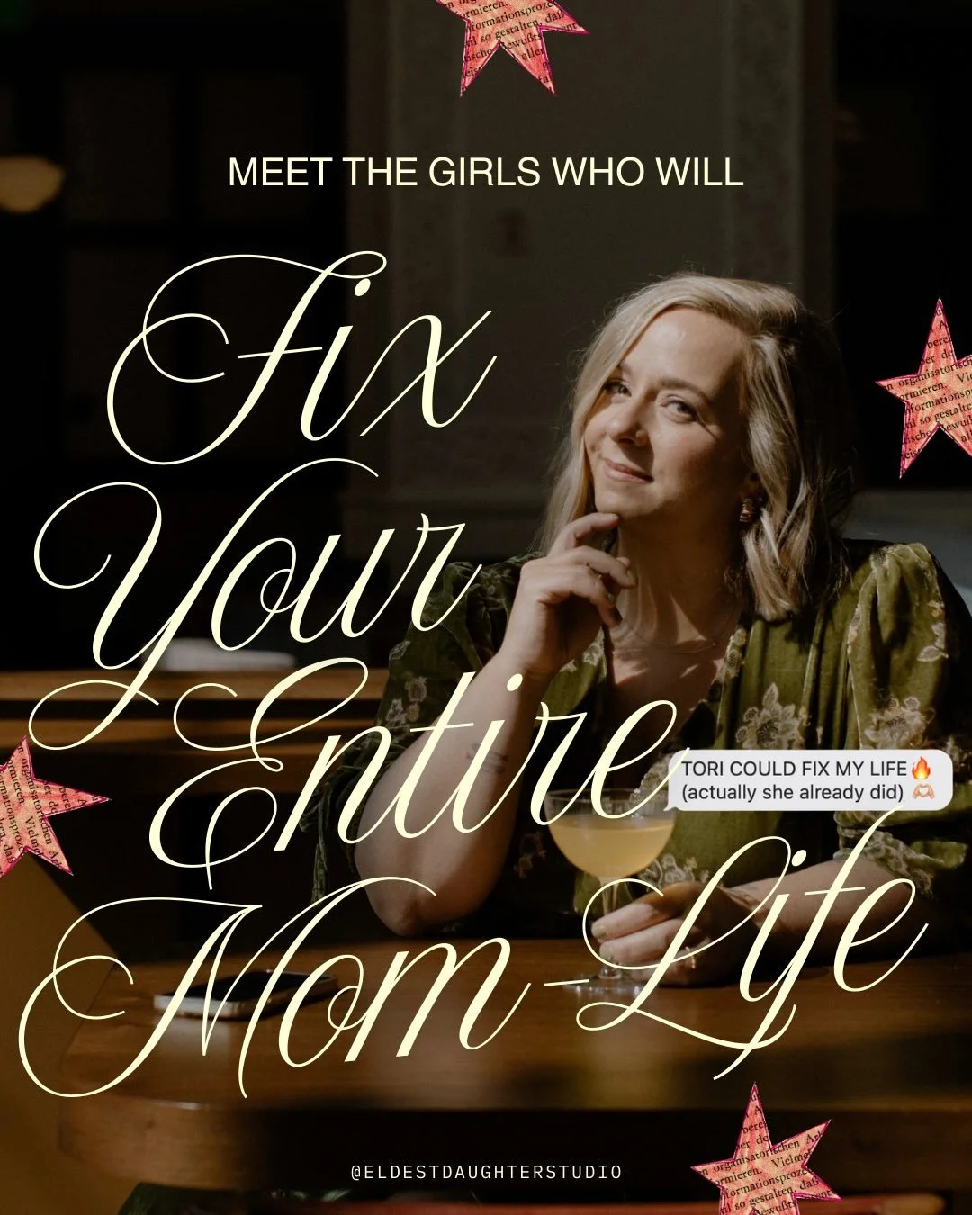 Hiii 👋🏼 I&rsquo;m your designer and Chief Eldest Daughter, Tori, and this is how @eldestdaughterstudio was born:  I&rsquo;m sitting on the floor, computer propped up on my lap, as she hands me a plate of play food... 

I started designing and build