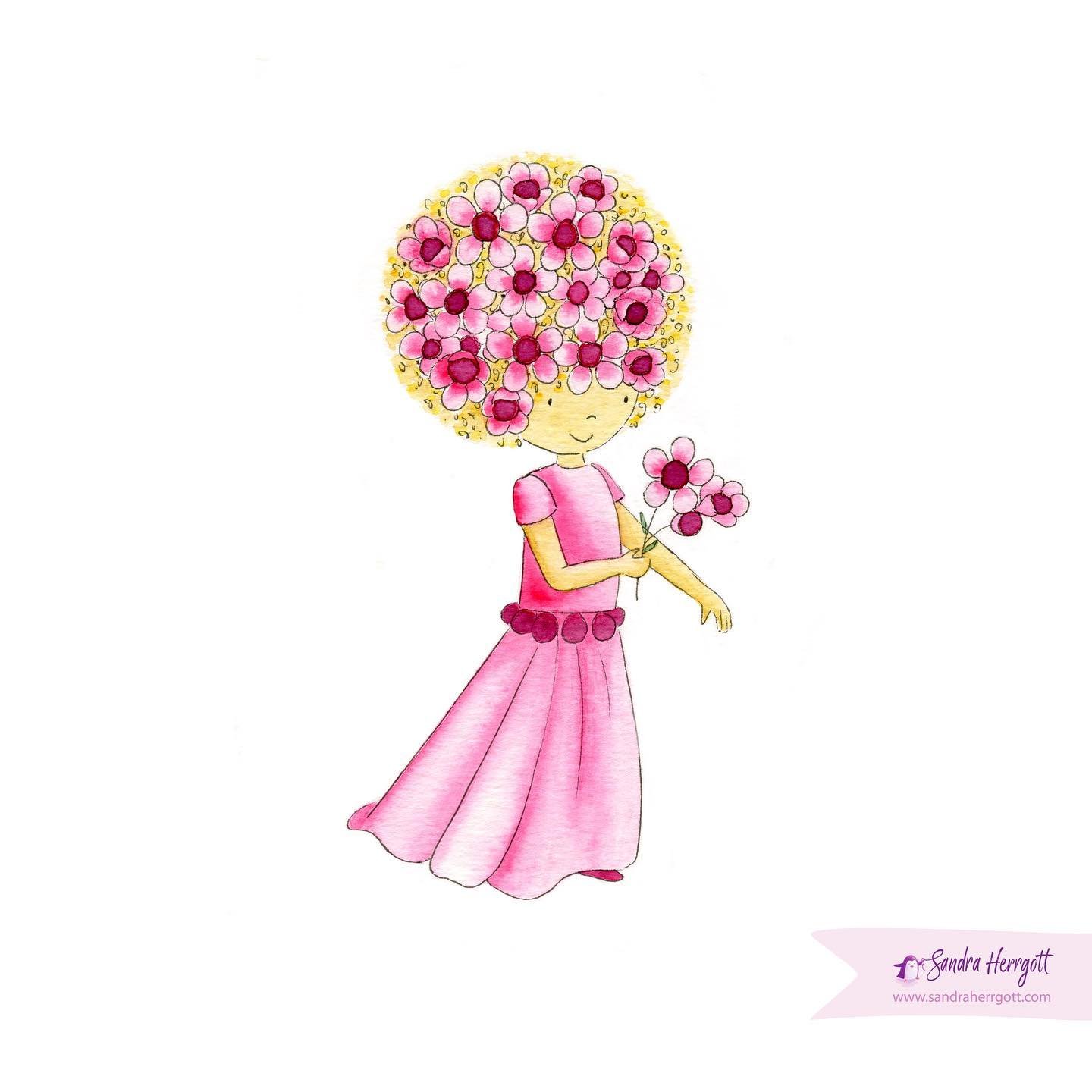 Sharing my wax flower girl I painted a few years ago for our #floralsandpraiseforhisglory challenge.
.
I am still creating a new piece, which I share with you next week.
.
Happy weekend!
Sandra 
.
.
.
.
.
.
.
.
.

#watercolorillustrations #watercolor