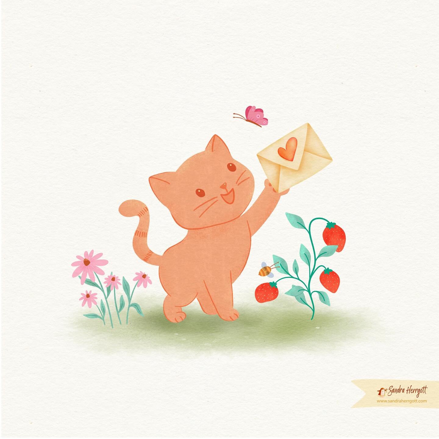 Hello lovely people,
Both English and German May newsletters have been sent out today. It&rsquo;s not too late to sign up via my website www.sandraherrgott.com/contact to receive this month&rsquo;s news and freebies with extra birthday cat freebies. 