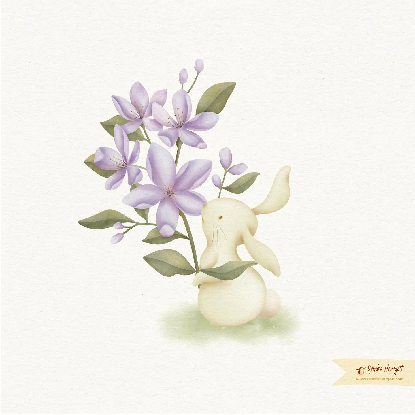 Little Australian spring bunny is going somewhere special with it’s freshly picked Mayflower.
.
I hope your week is going well!
.
Sending my love!
Sandra
.
.
.
.
.
.
Artwork painted digitally in procreate with a bunch of my own created and boug
