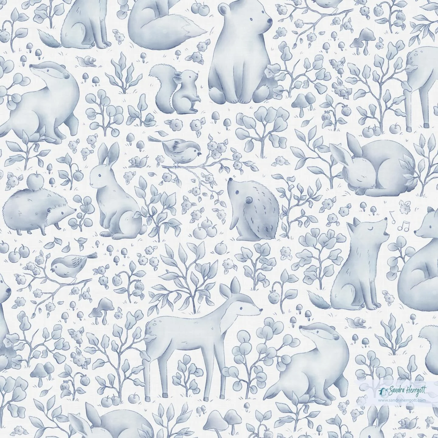 Hello, I am back from my little birthday holiday sharing my entry for the current modern toile. #spoonflowerchallenge. I called this design &lsquo;Woodland Whispers&rsquo;.
.
Swipe to see some mockup ideas. In what other colors can you image this des