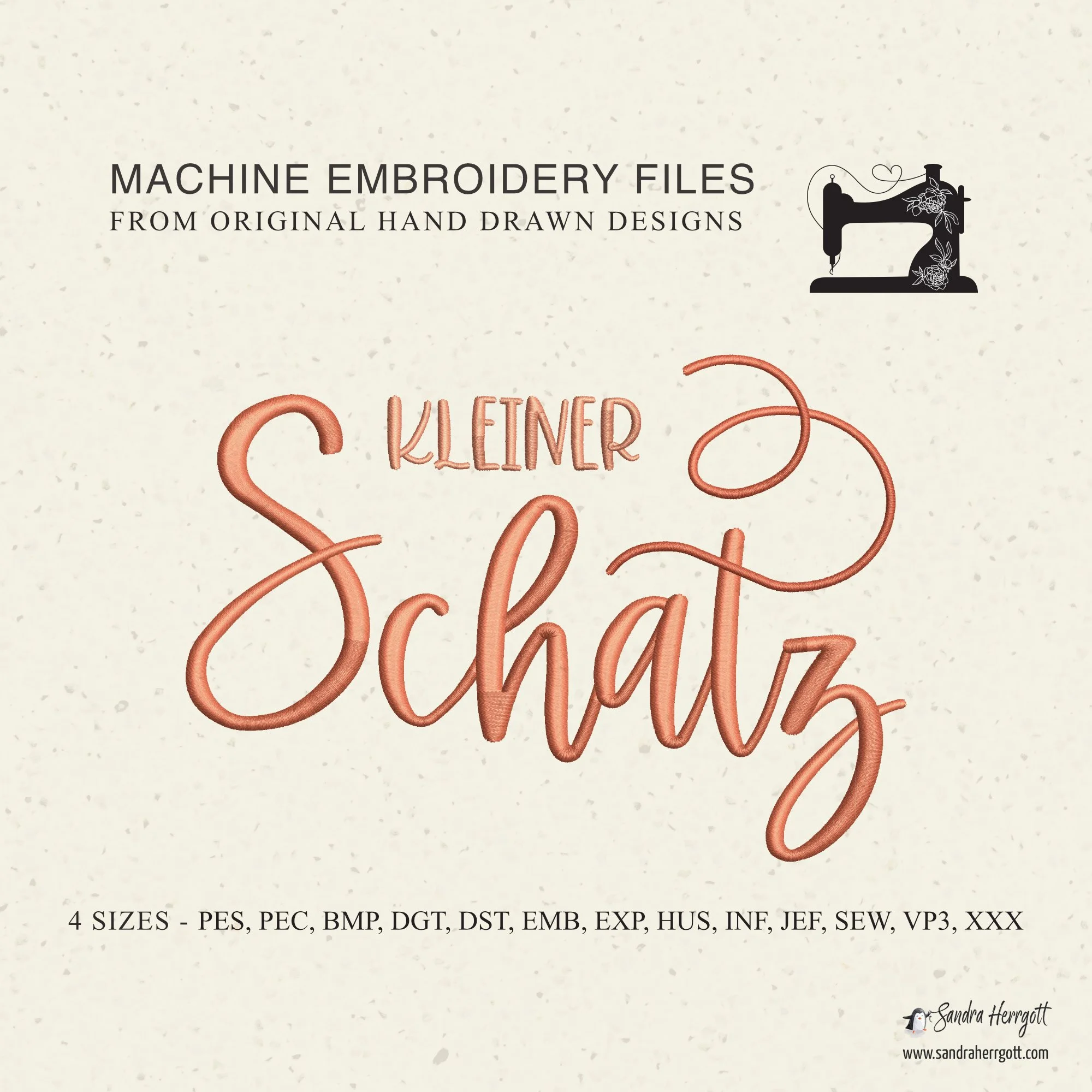 GERMAN Kleiner Schatz machine embroidery design pattern file