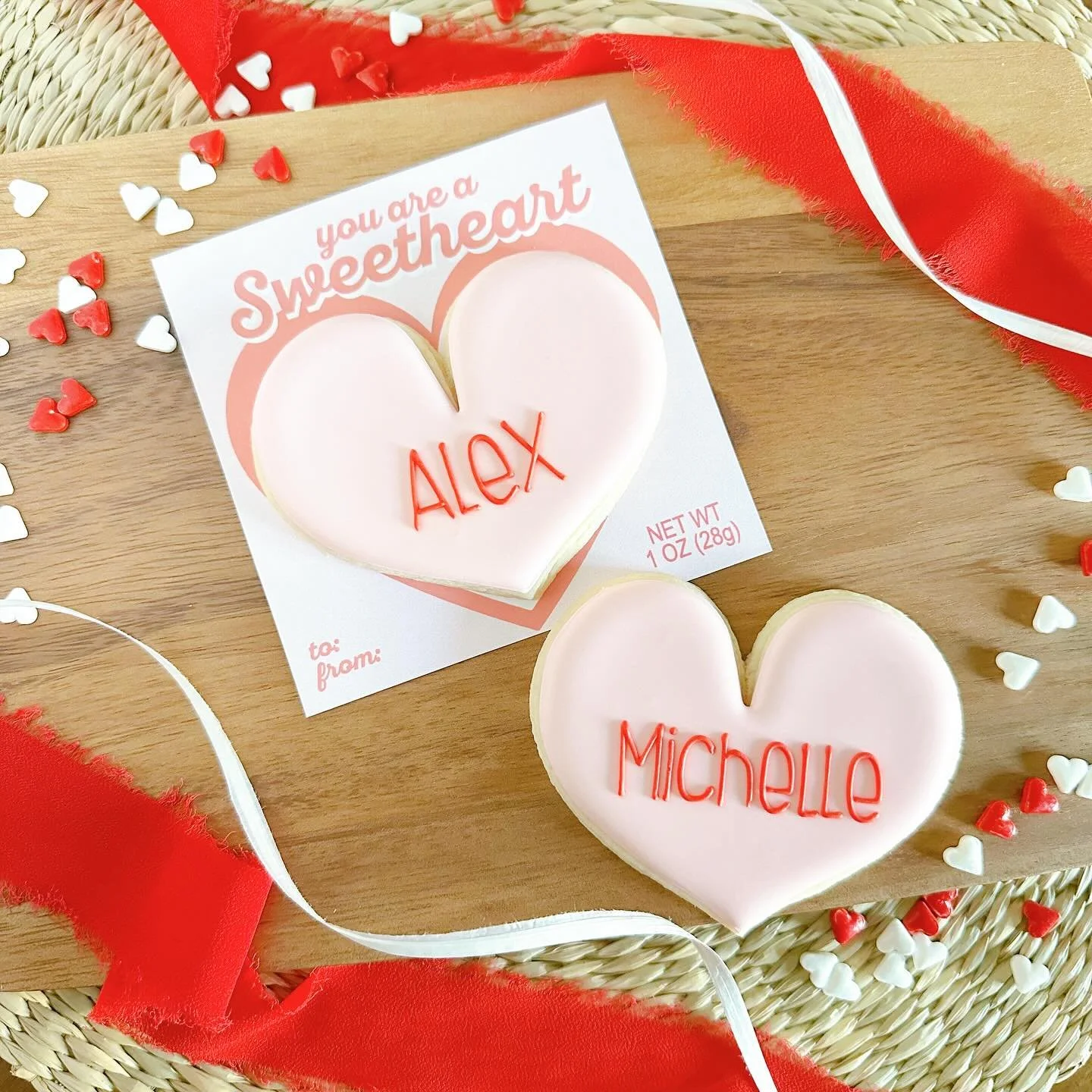 Valentine&rsquo;s Day Cookie Presale is on now! 

You can request any name or phrase on these sweetheart cookies. I&rsquo;ve already had a few creative customers 😉 

This cookie along with other options can be found on my website (link in bio and in
