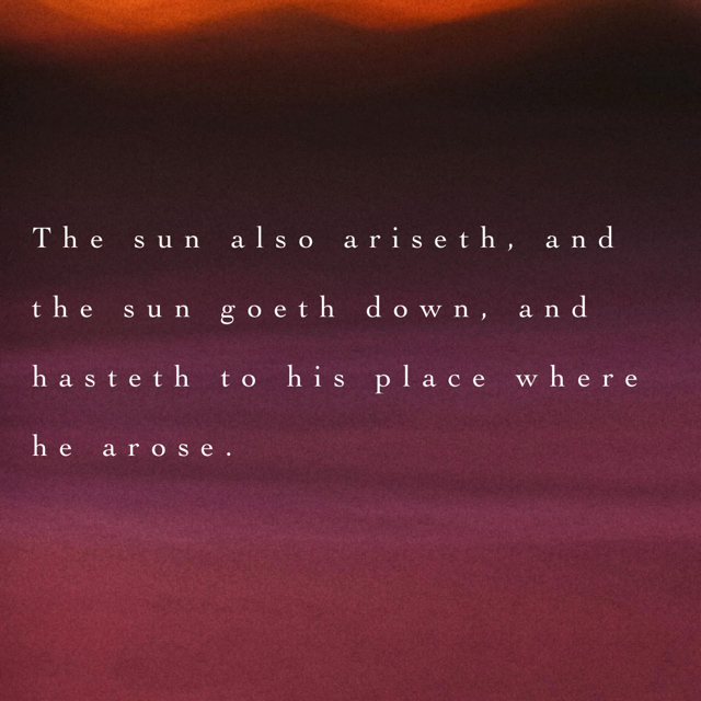 the sun always rises