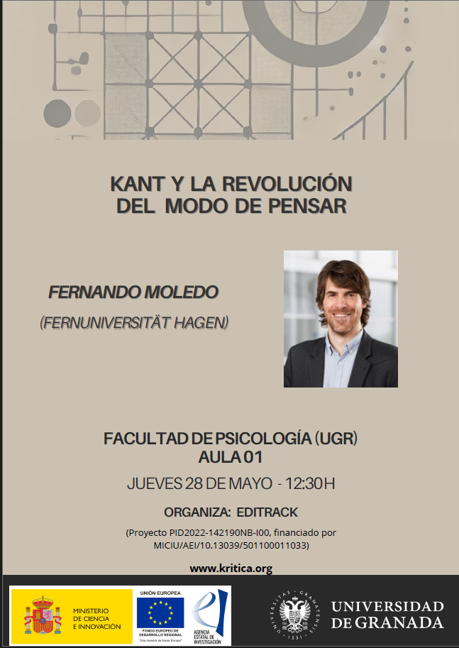 Conferencia "Kant y la revolución del modo de pensar" (Fernando Moledo, Fernuniversität Hagen)