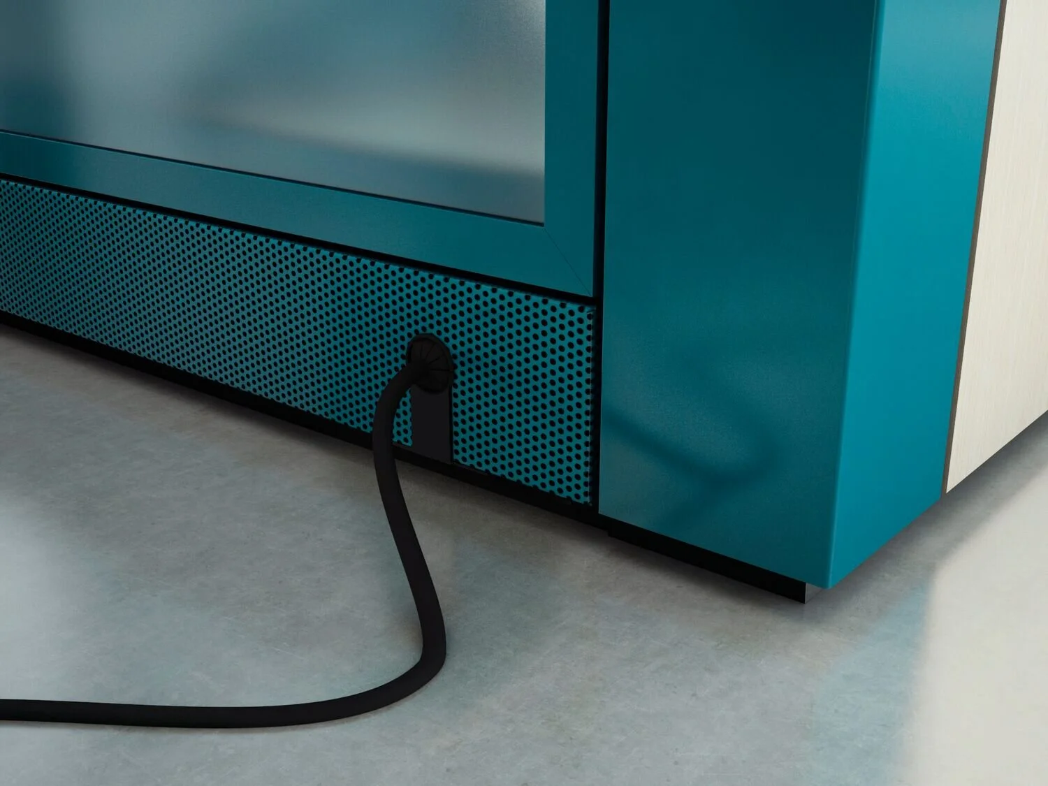 Tek Booth teal detail 1