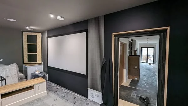 Inside the Build: A Custom Home Cinema Taking Shape in Northampton