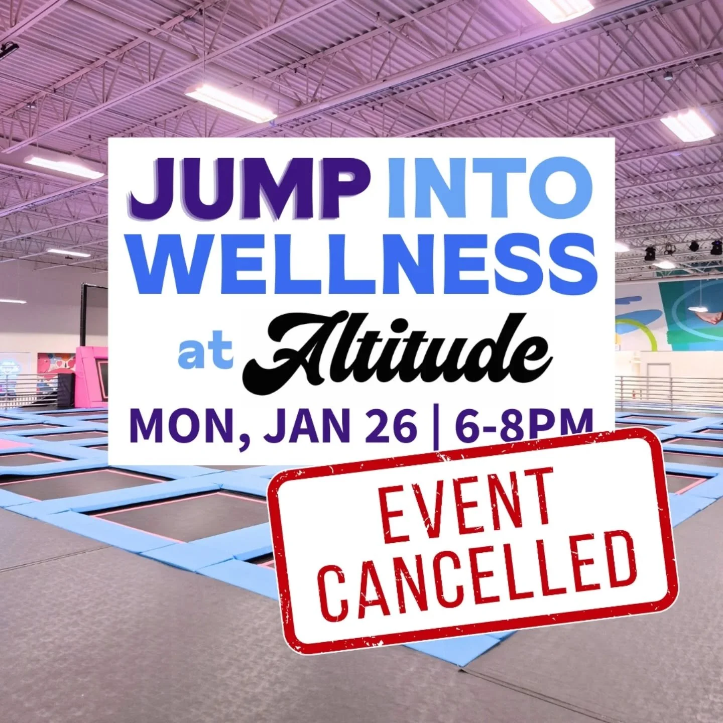 Unfortunately, we have had to make the difficult decision to cancel this year's Winter Wellness event, Jump Into Wellness. We apologize for the inconvenience and hope our community will join us at a future event. As part of our Winter Wellness progra