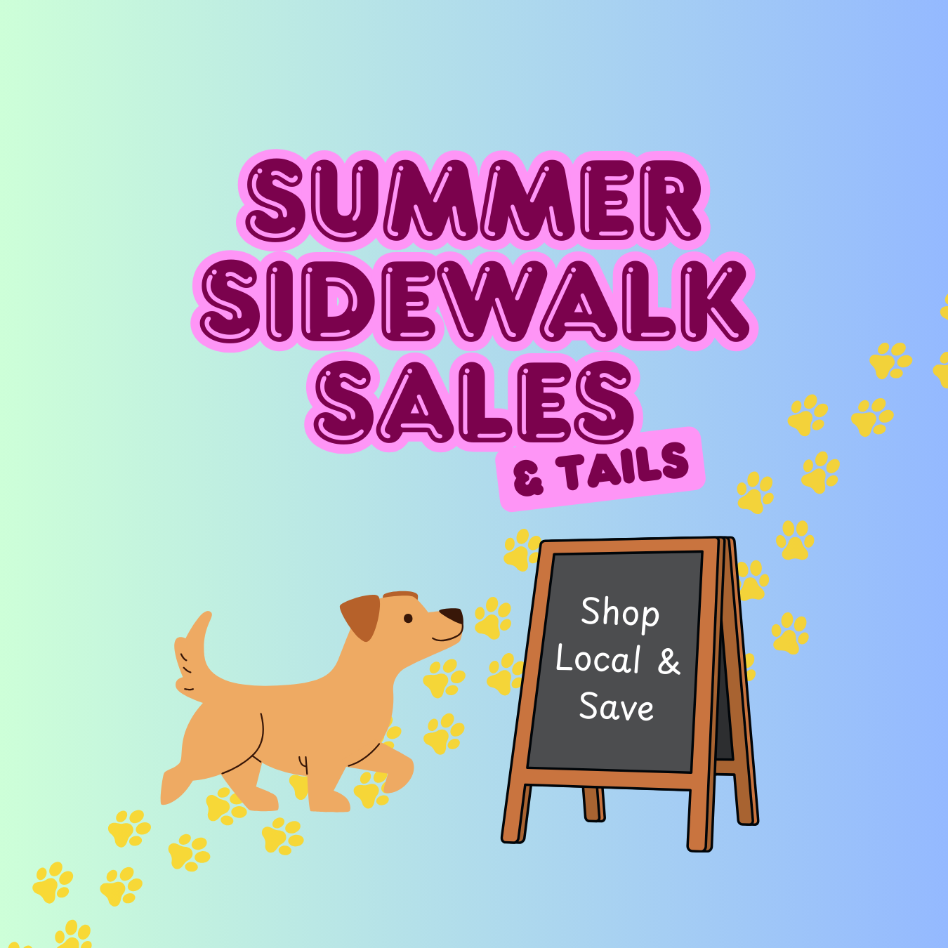 Summer Sidewalk Sales and Tails