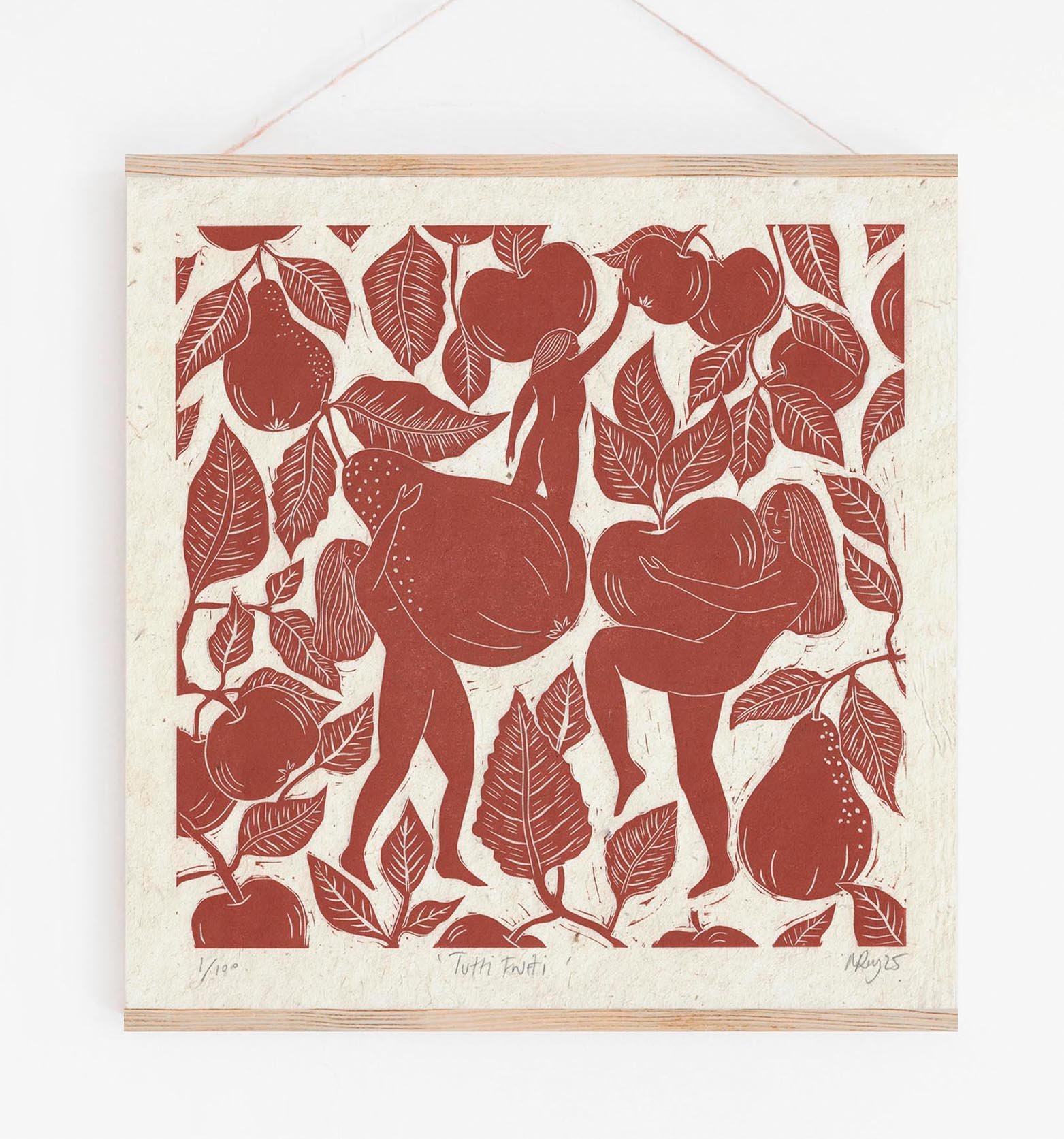 TUTTI FRUTTI linoprint