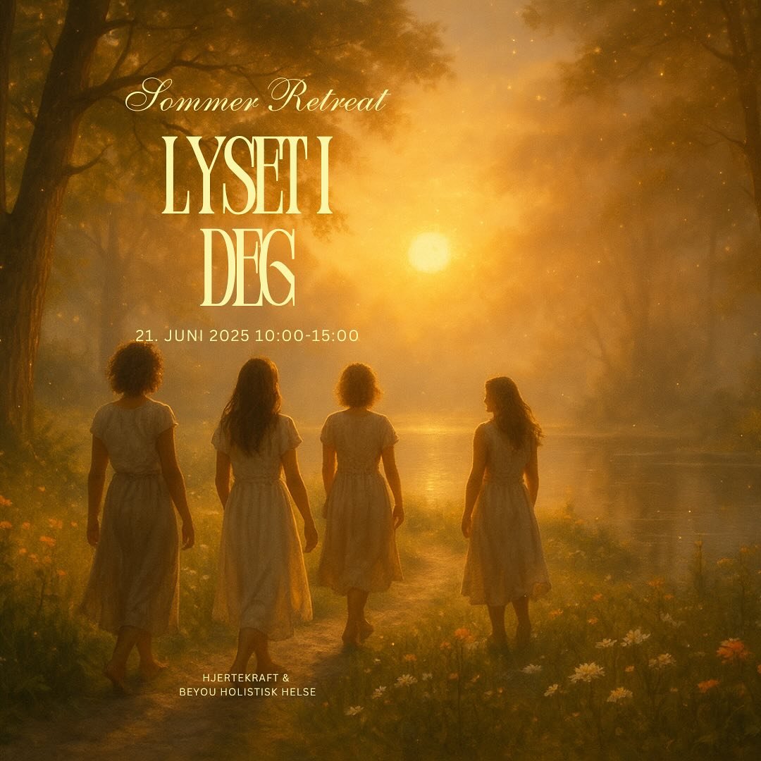 Kj&aelig;re deg 🌼

Da er rammene satt for &aring;rets Sommer Retreat ~ 
Lyset i Deg 🌟

Lisbeth og Silje holder space for en hel dag i egen kj&aelig;rlighetens og lysets tegn 🌼 i et felleskap og en transformerende reise sammen med andre kvinner. 

