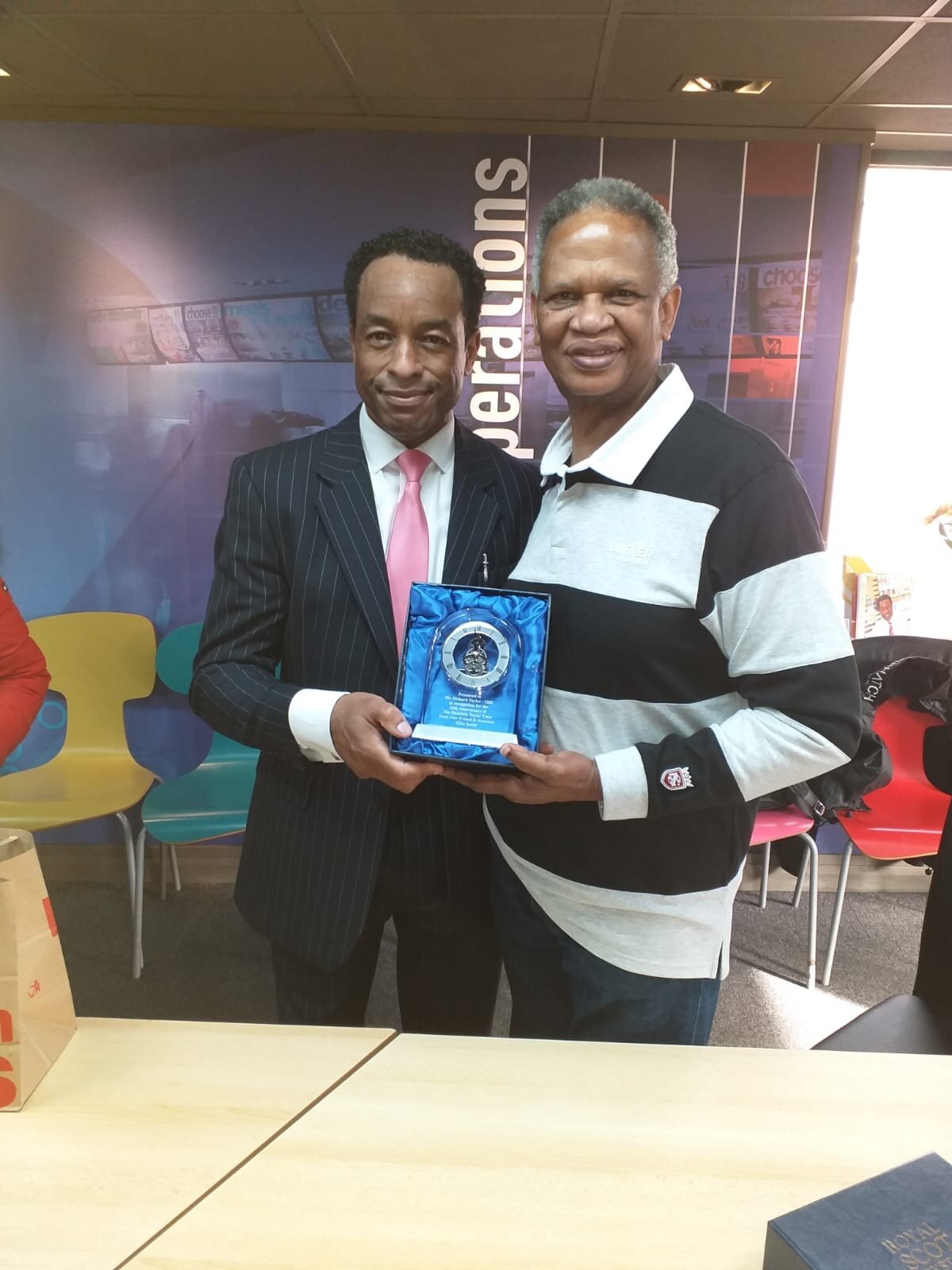 Richard Taylor Thanks Mr Mike Smith For His Support