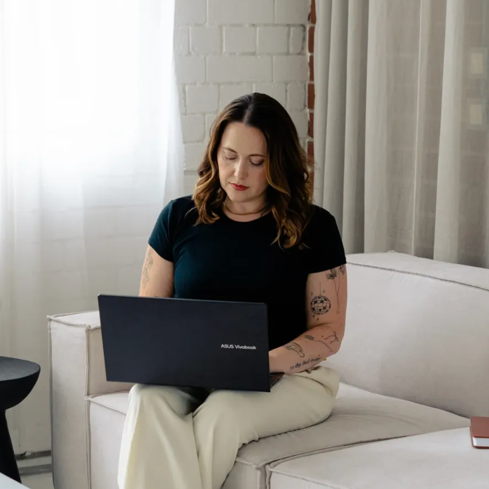 Geometric drawing of an outline square with sections divided by vertical, horizontal, and diagonal lines.