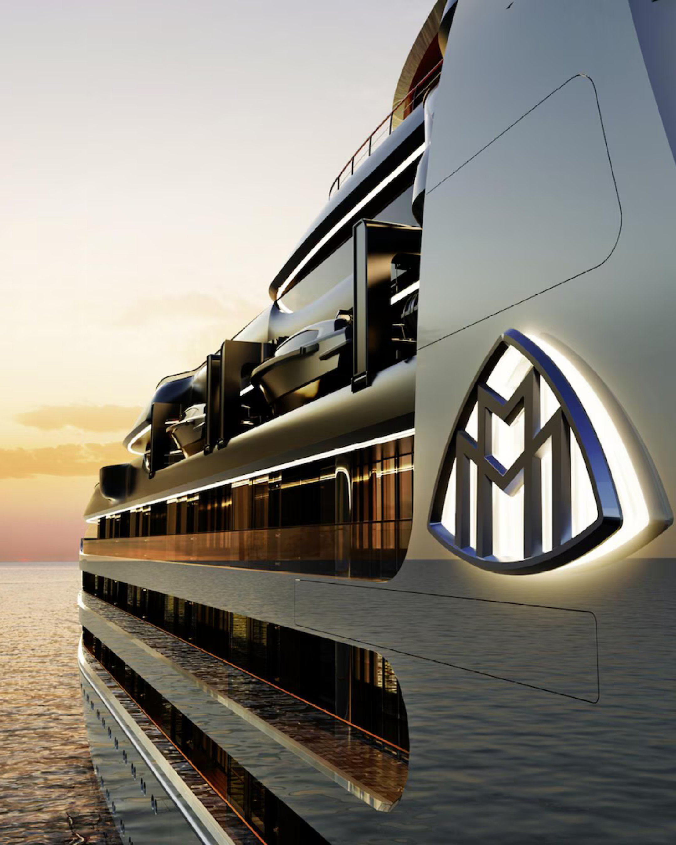 Maybach’s 508-Ft Members-Only Superyacht Is Pure Excess