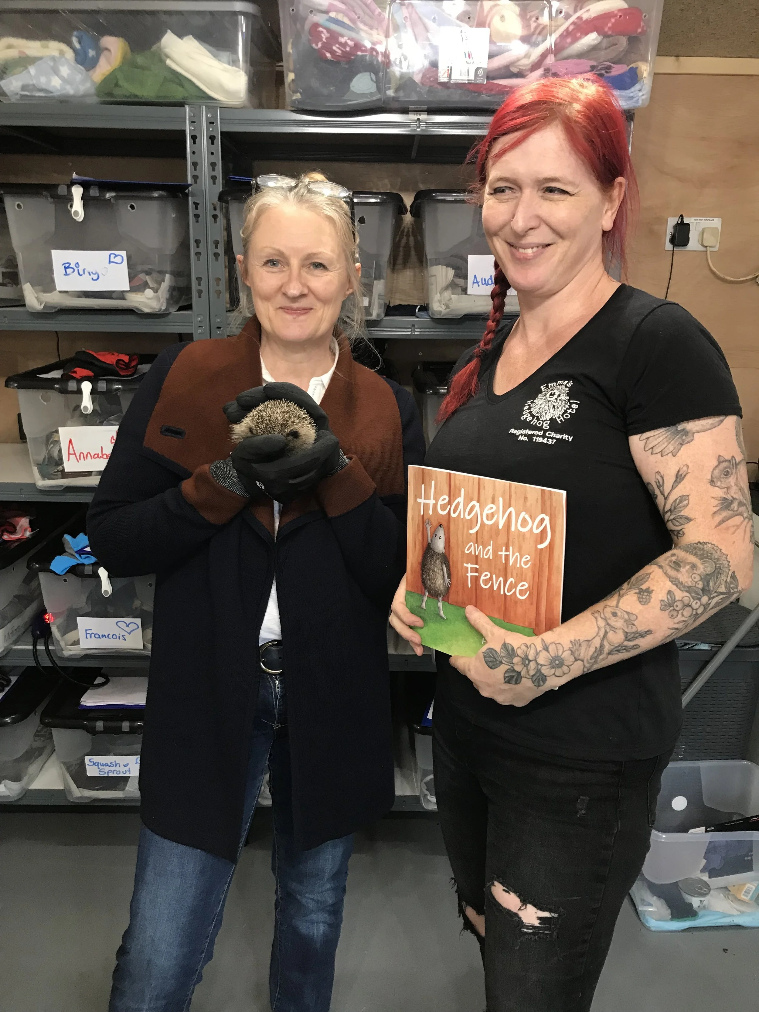 Children's Author, Helene Gardiner, Awarded Patron at Emma's Hedgehog Hospital