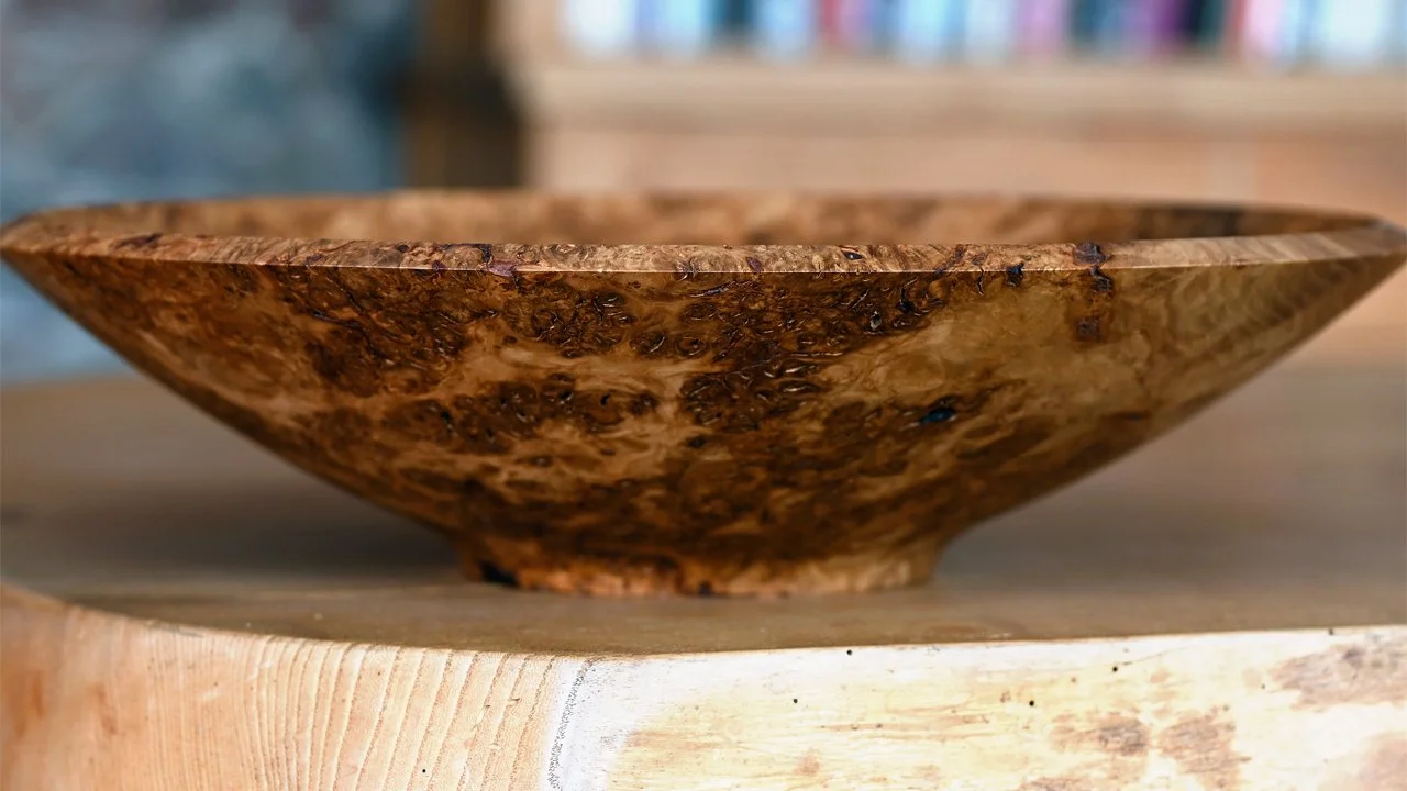 Burr oak bowl