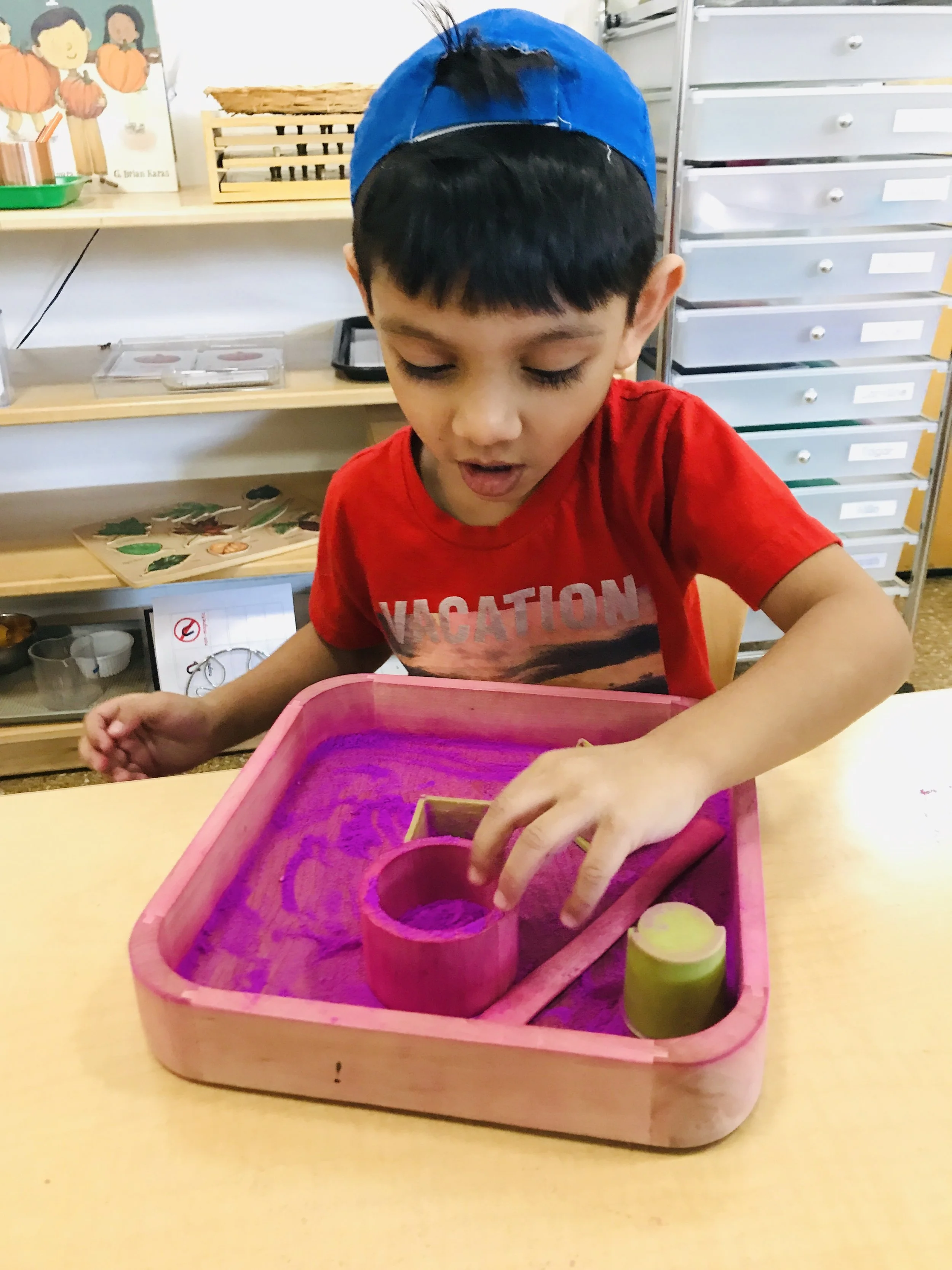 Look, I made a volcano!
