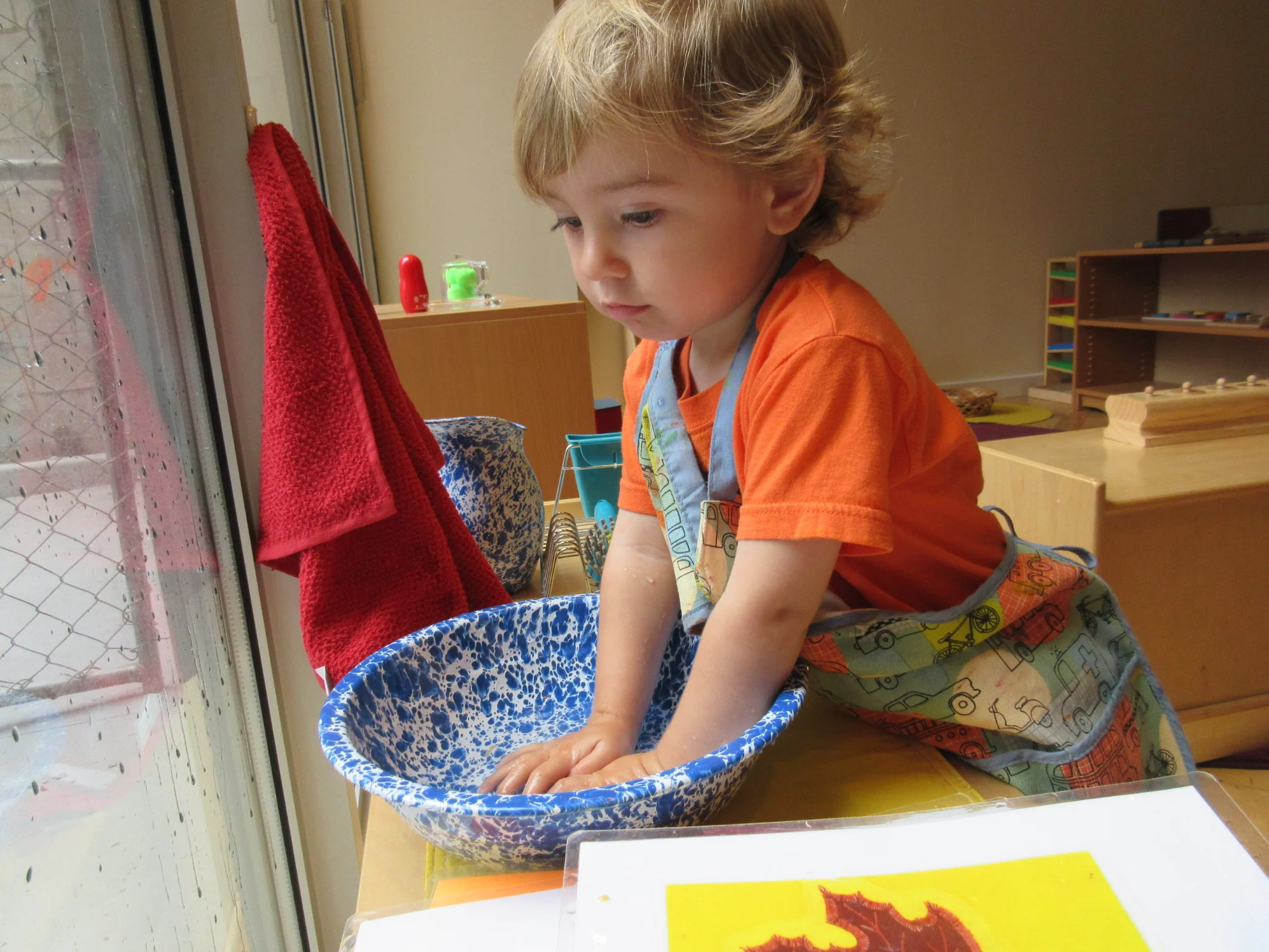 Washing my hands!