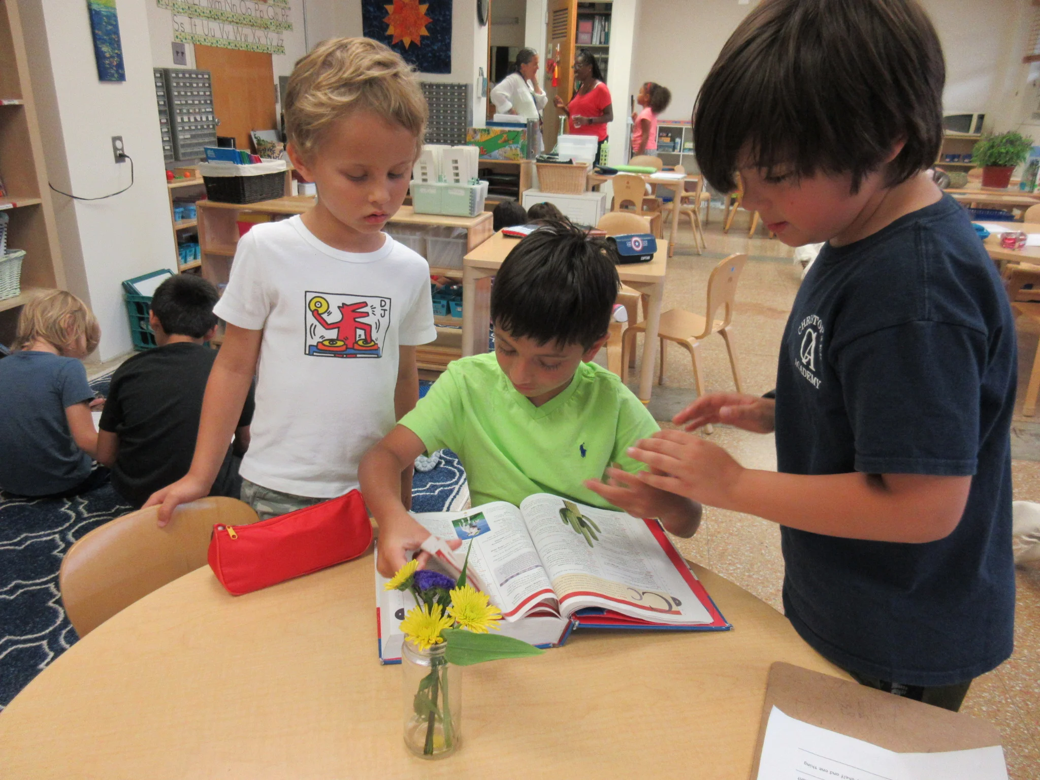 Getting familiar with the classroom via scavenger hunt!