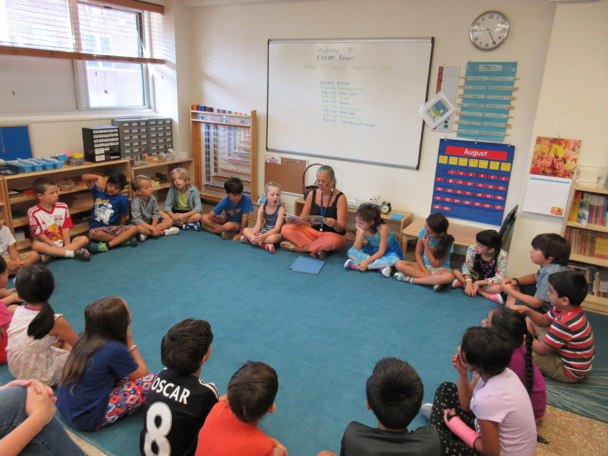 Our first morning meeting in Ocean Room!