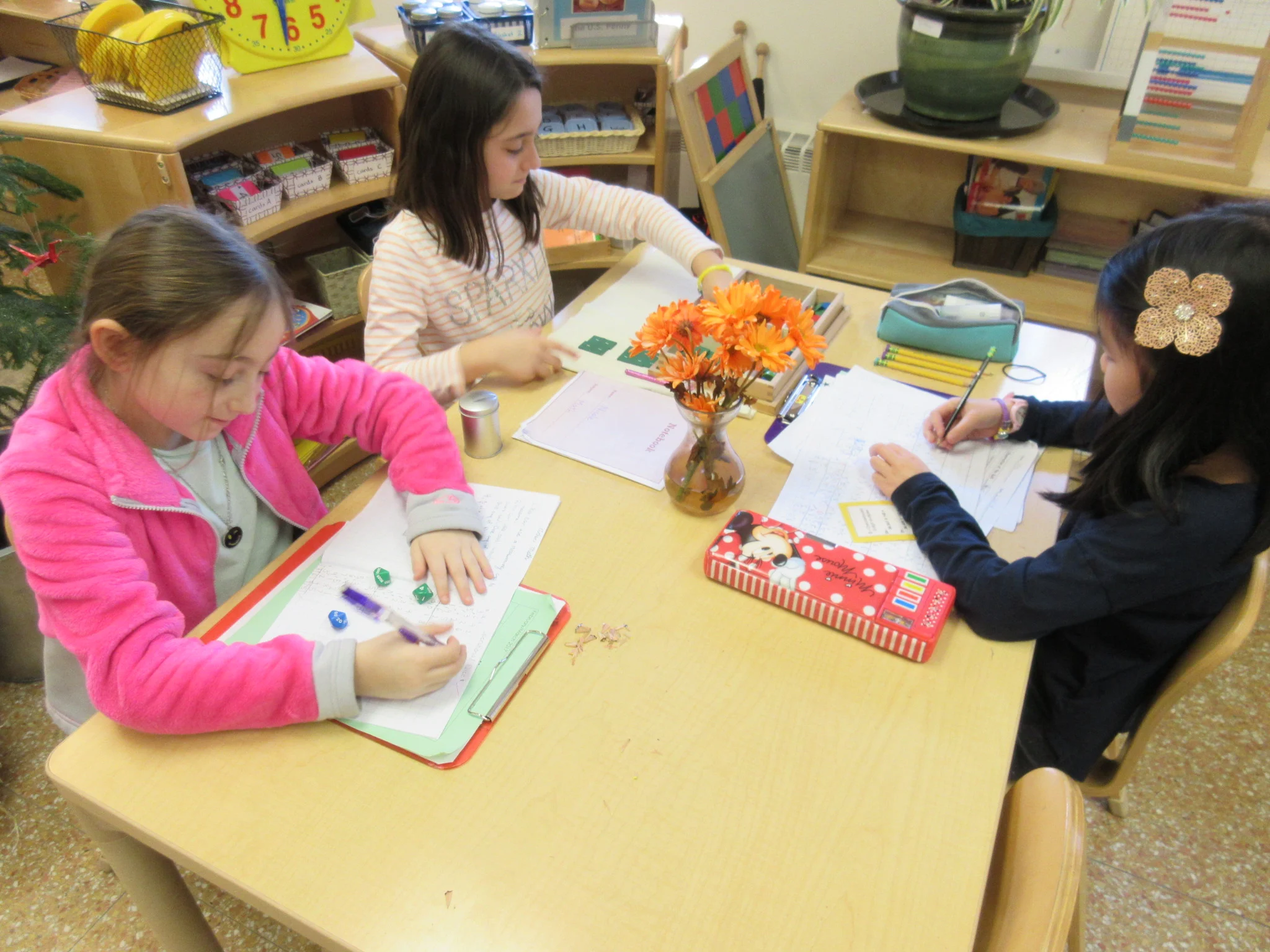 Math during work cycle 