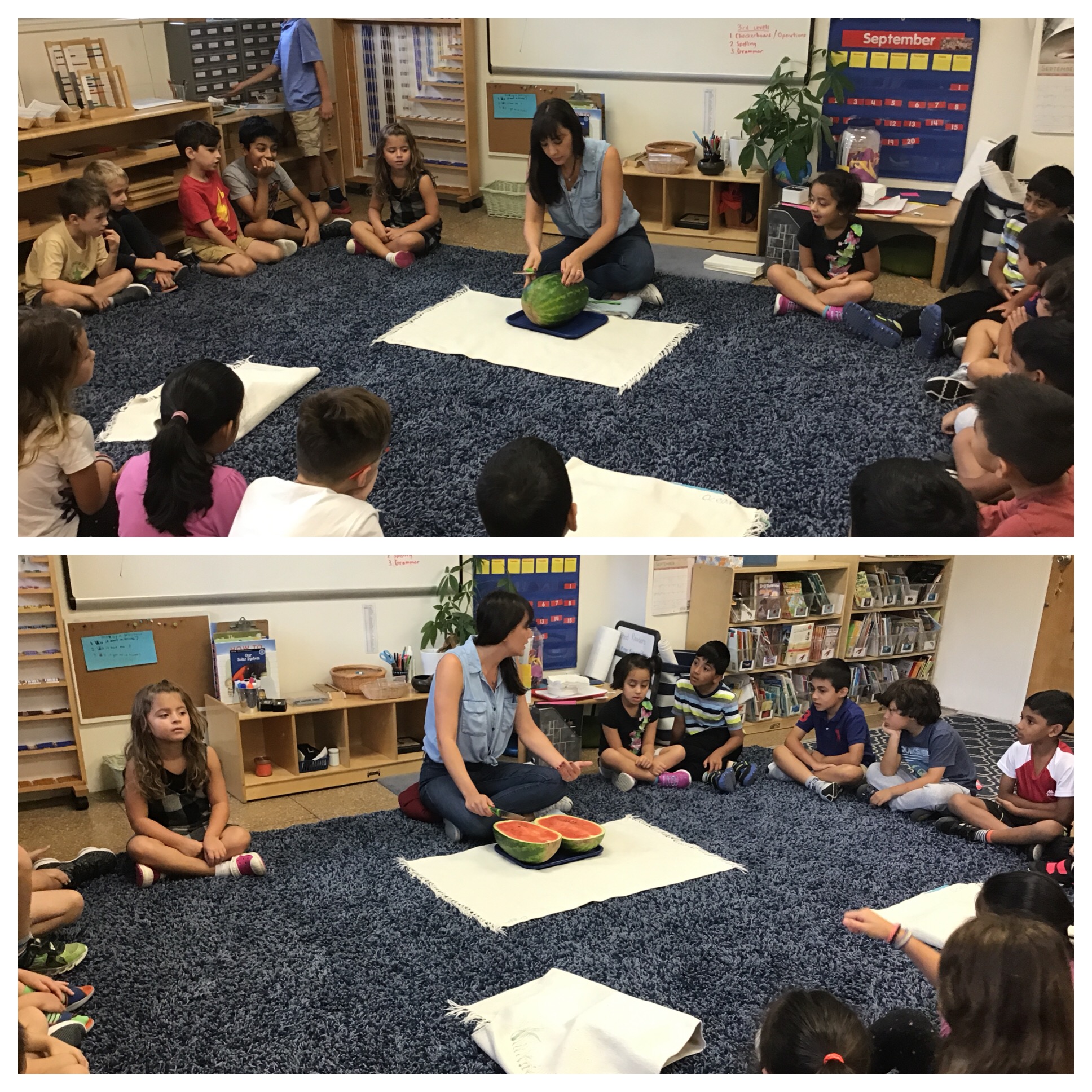 Ms. Michelle giving “A Small Moment Lesson” 