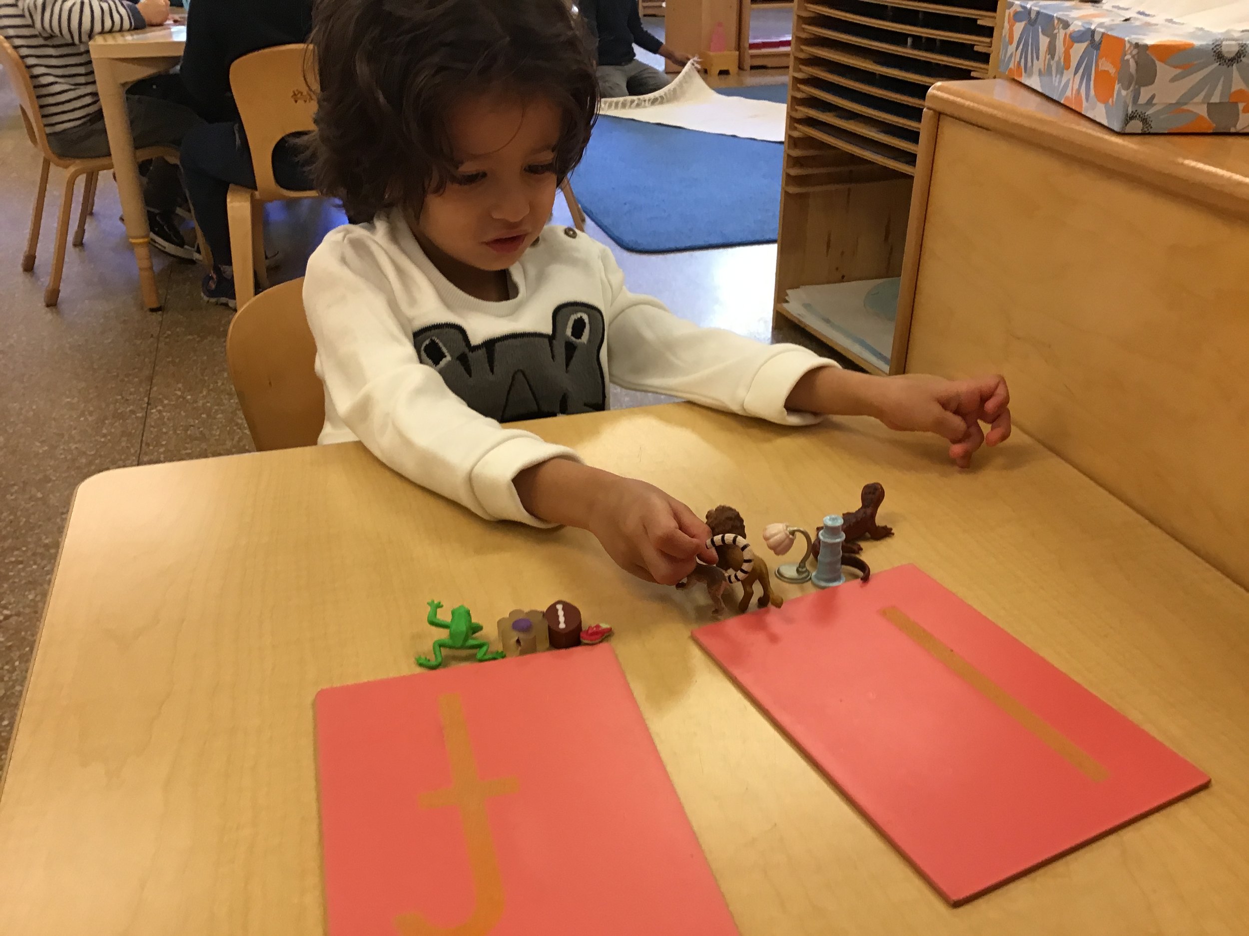 Sorting letter sounds