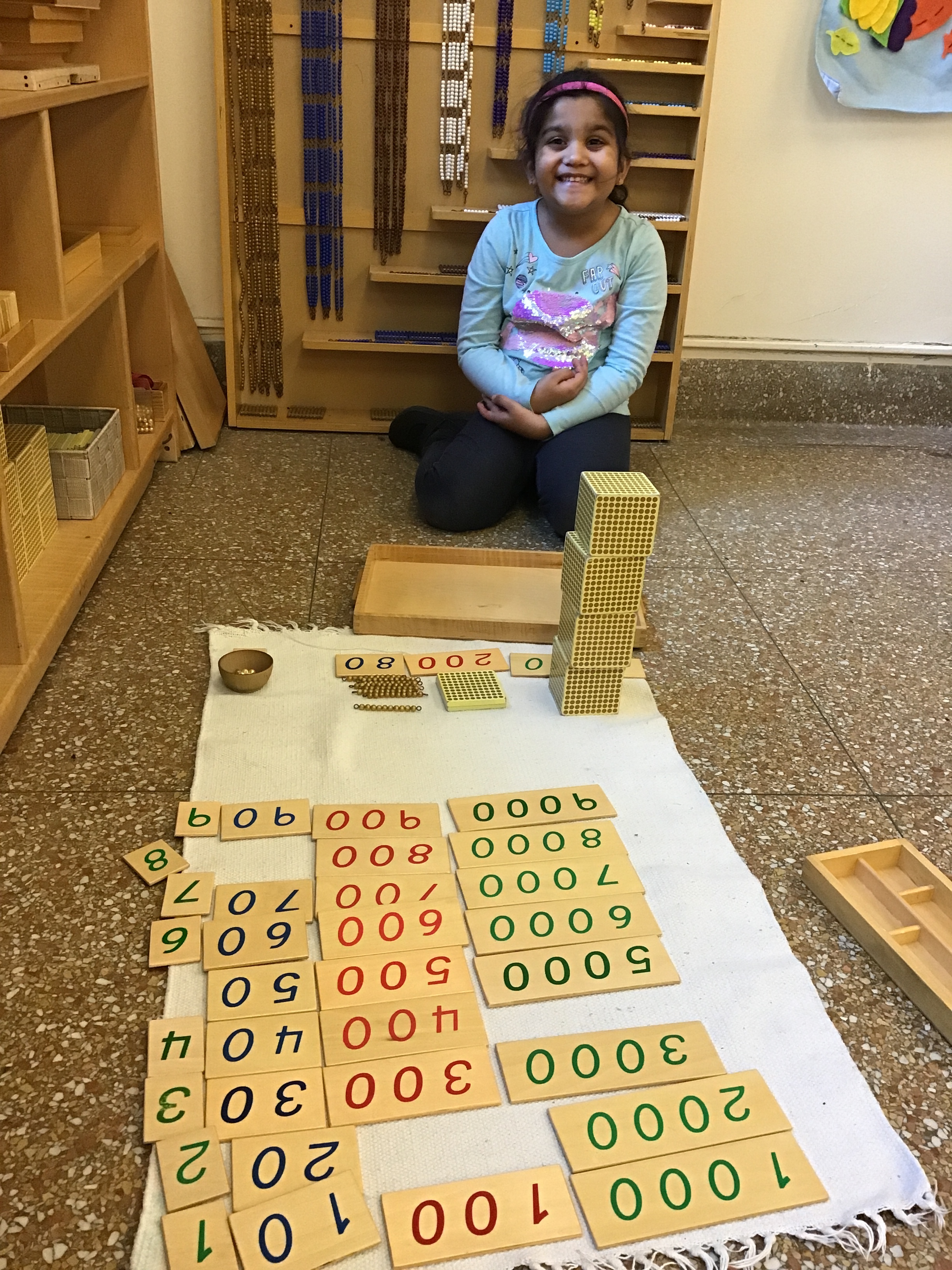 Forming numbers to the thousands place